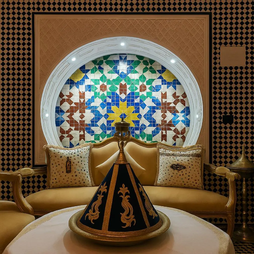 Seating area in Riad Lalla Marrakech