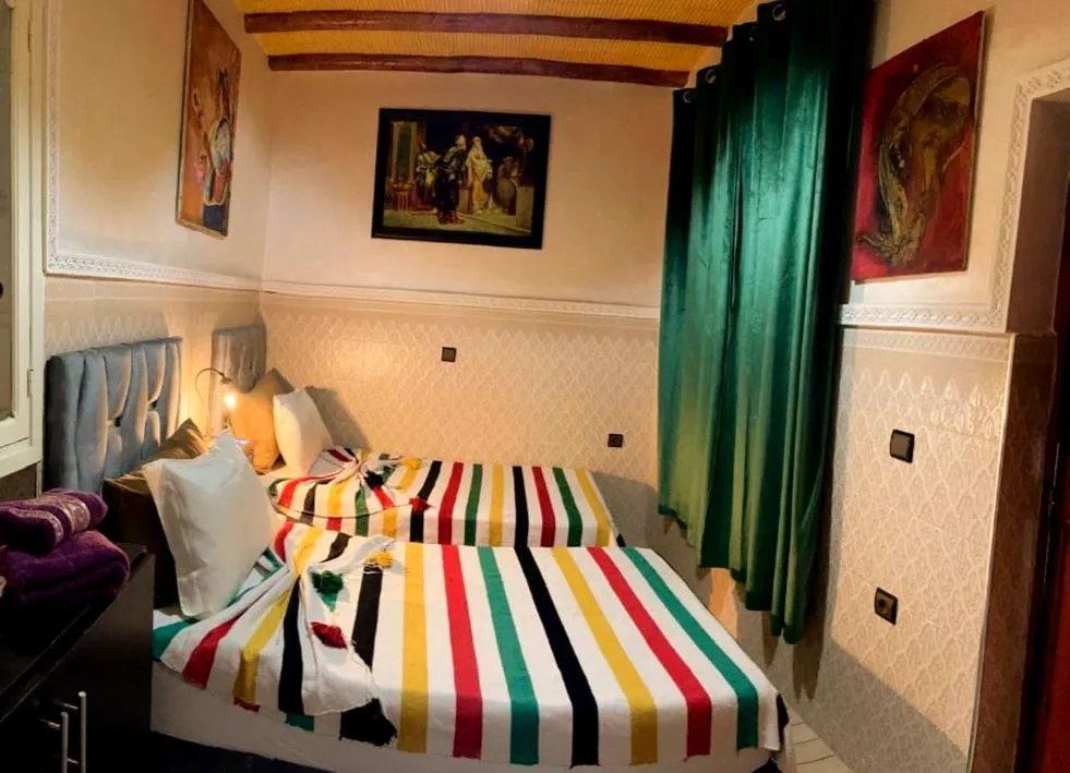 Bed in Riad Lalla Marrakech