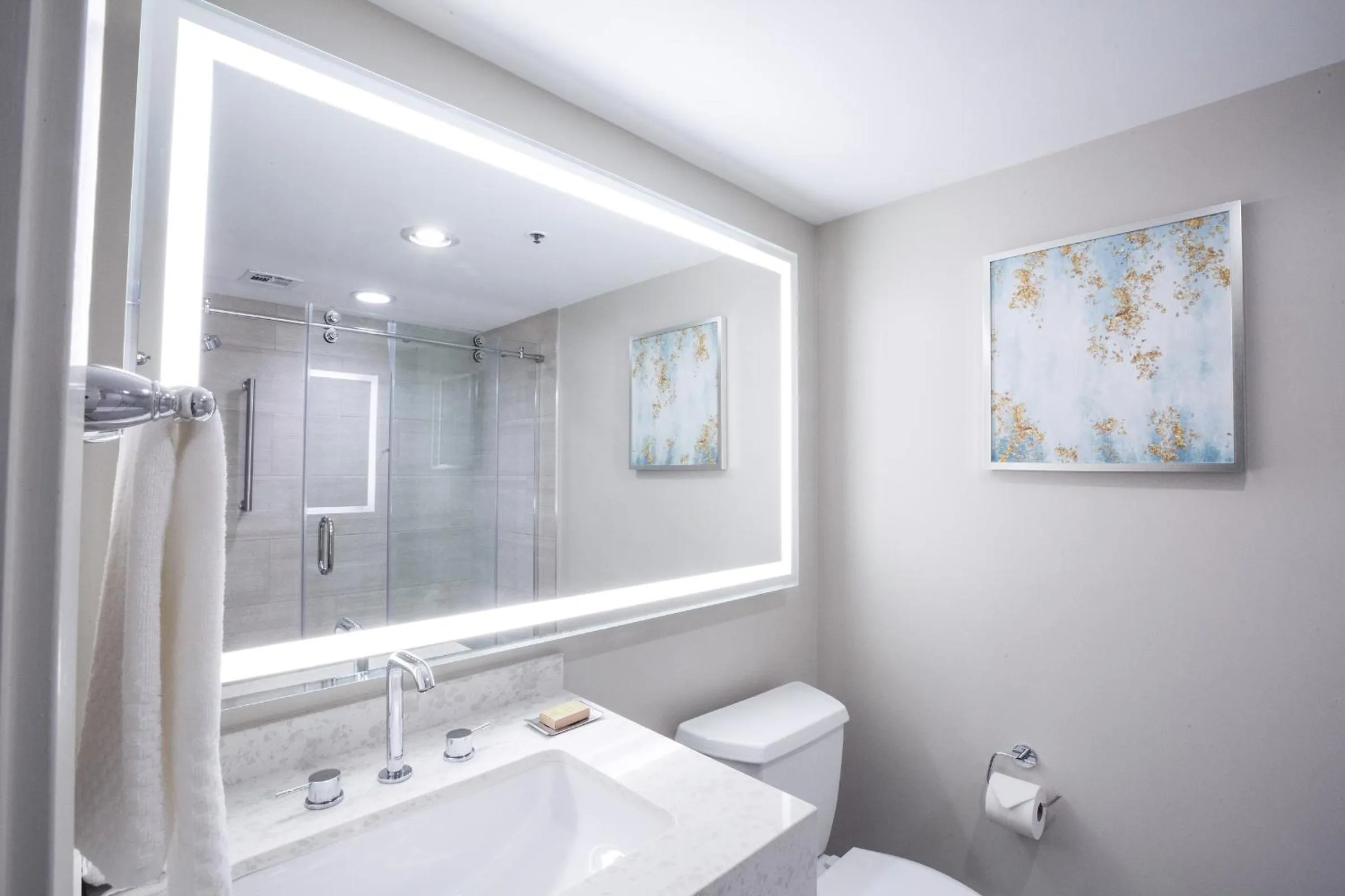 Bathroom in Hilton Santa Barbara Beachfront Resort