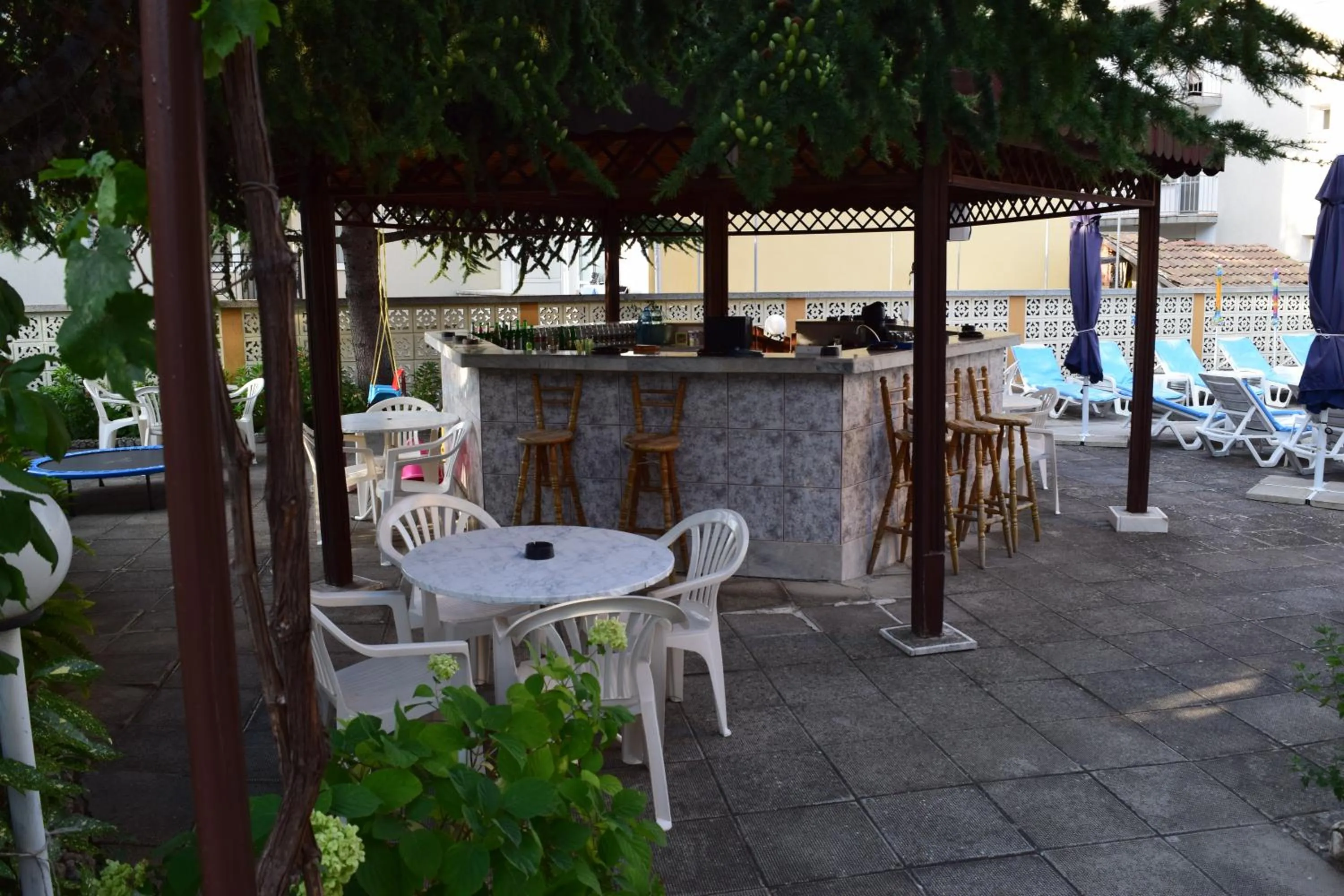 Patio in Family Hotel Chris