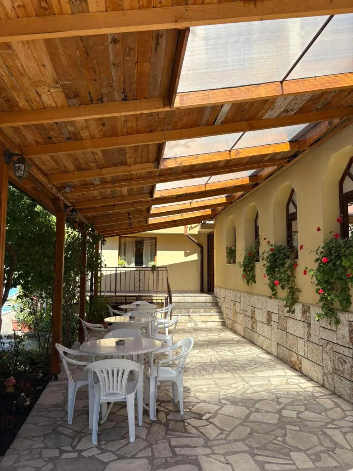 Patio in Family Hotel Chris