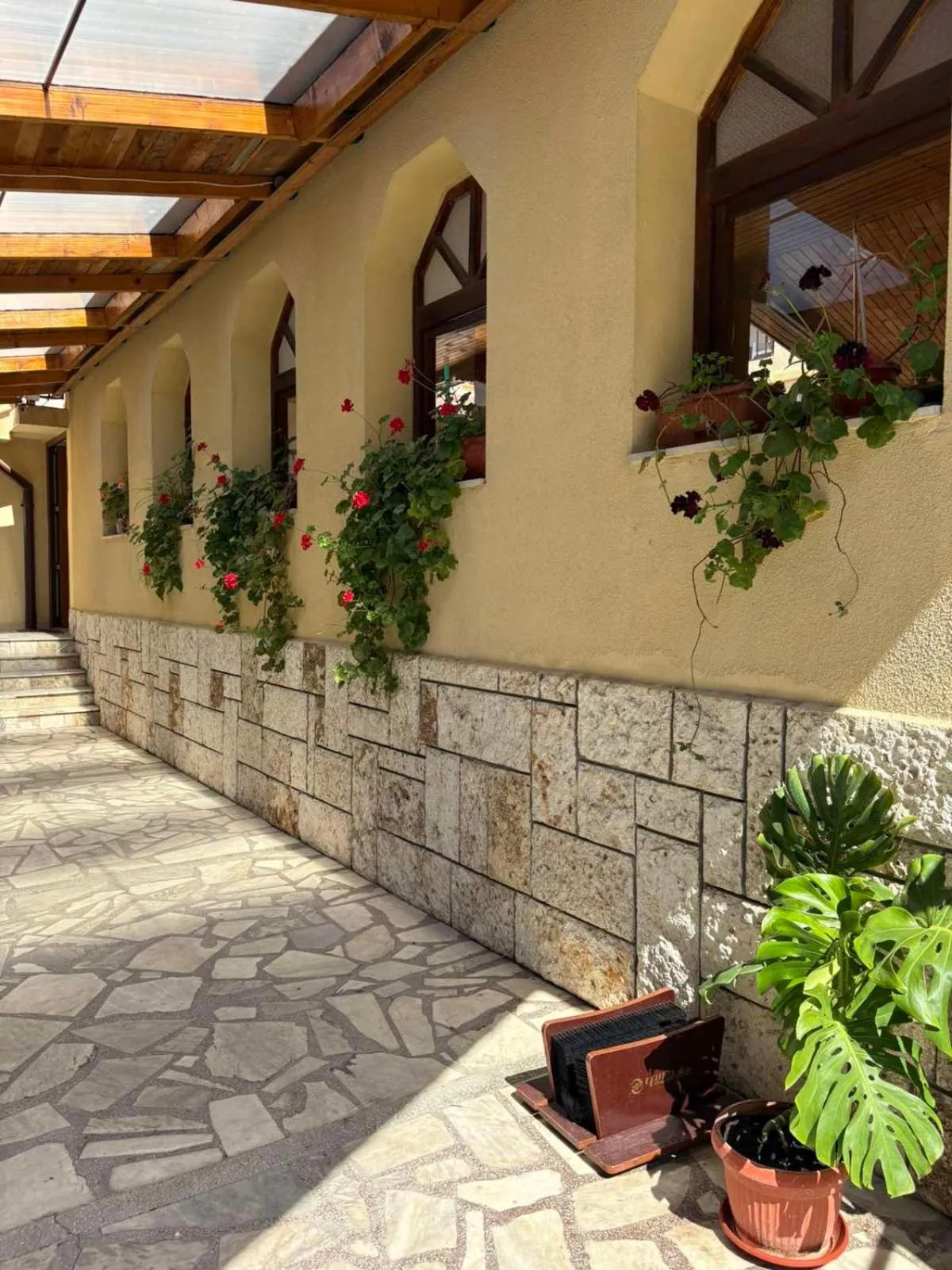 Patio in Family Hotel Chris