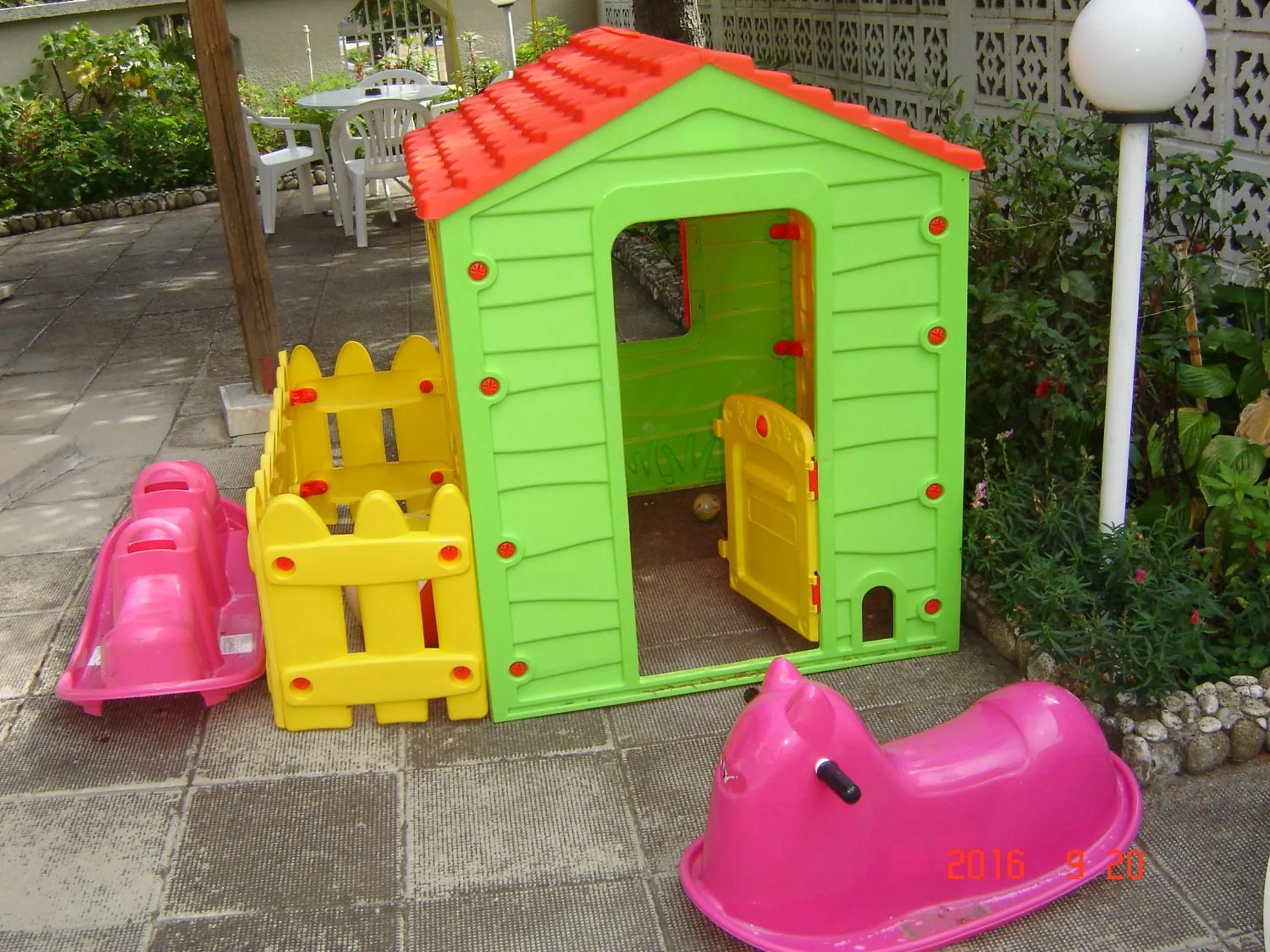 Patio in Family Hotel Chris