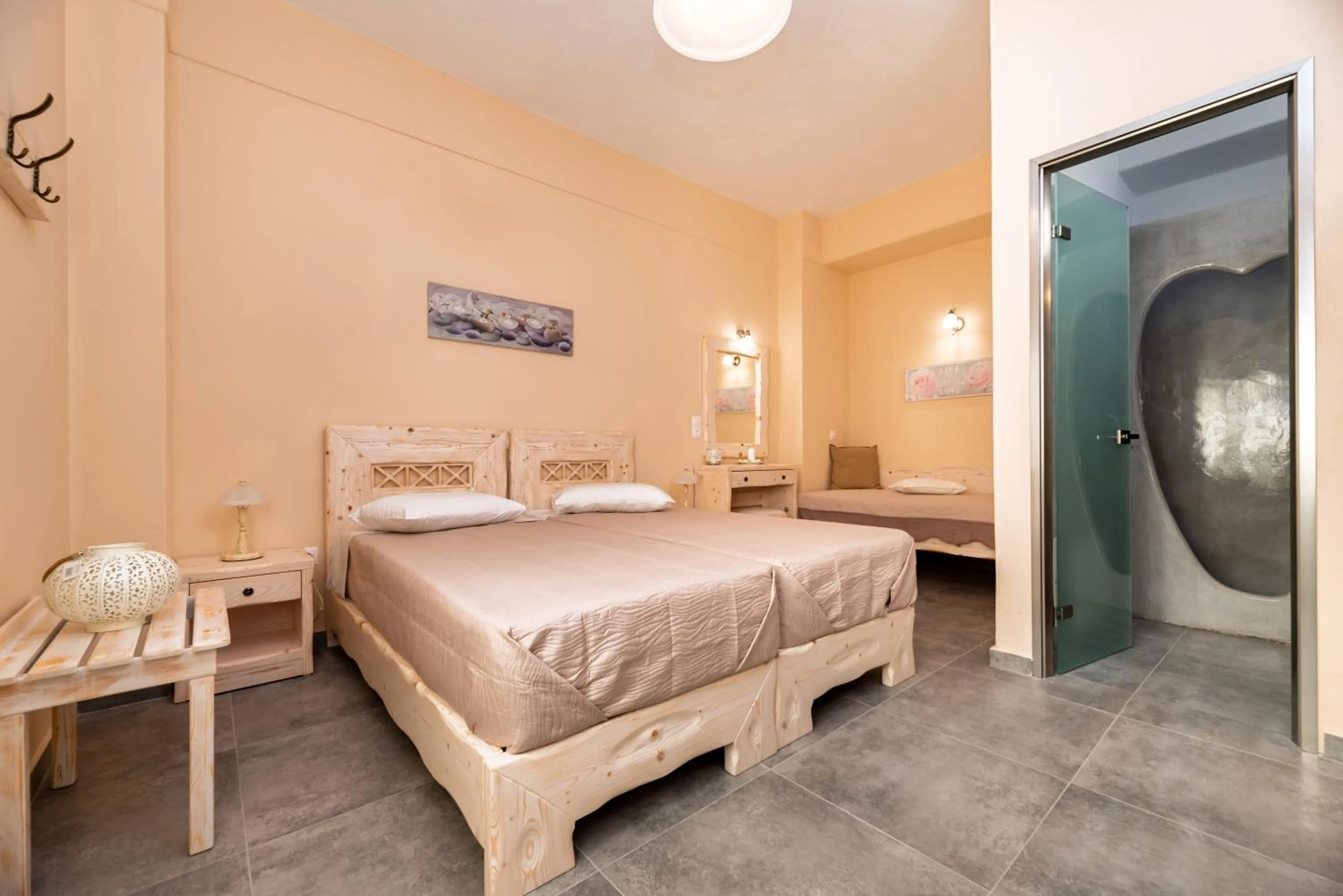 Bedroom, Bed in Villa Aegeon