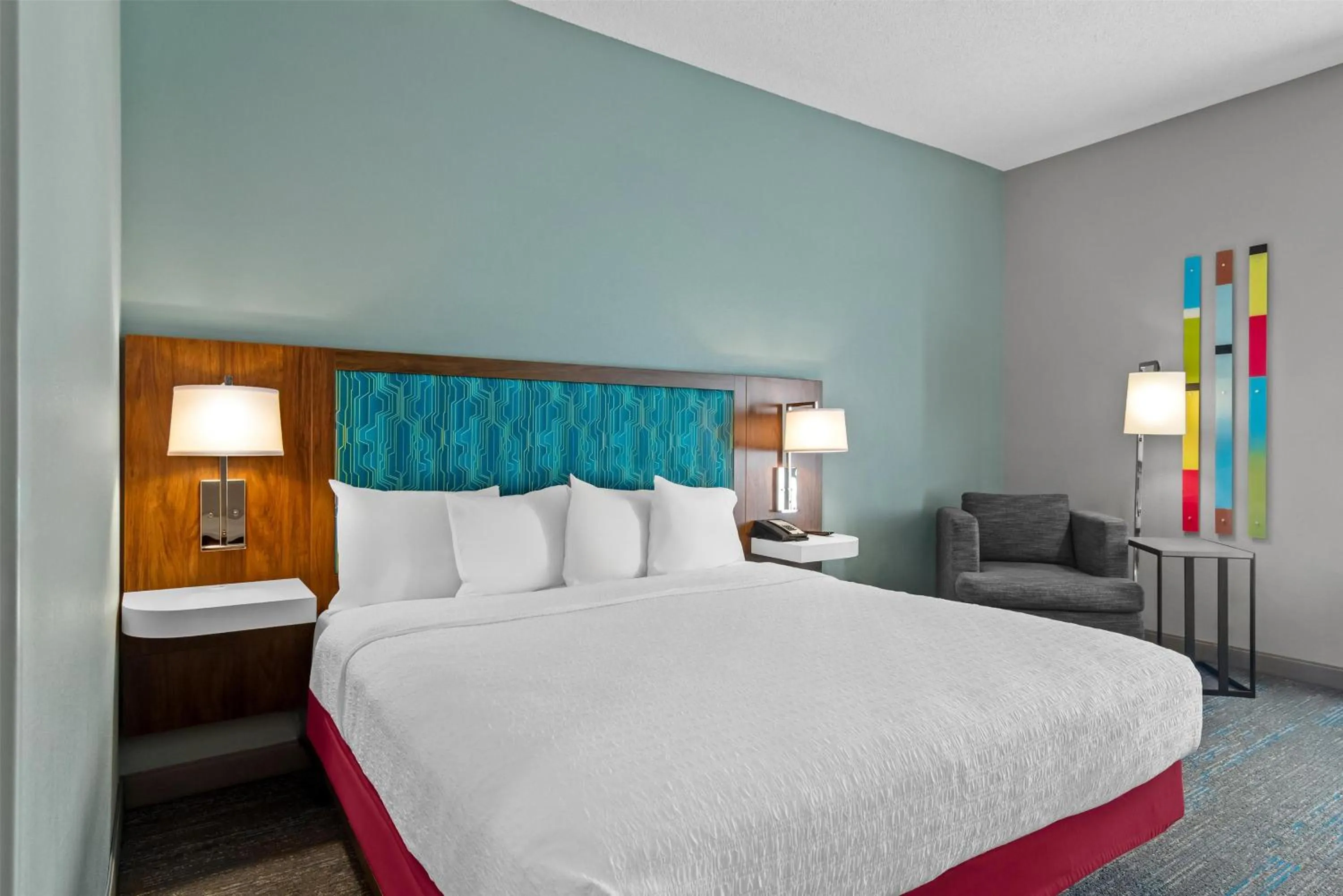 Bed in Hampton Inn Jacksonville Ponte Vedra