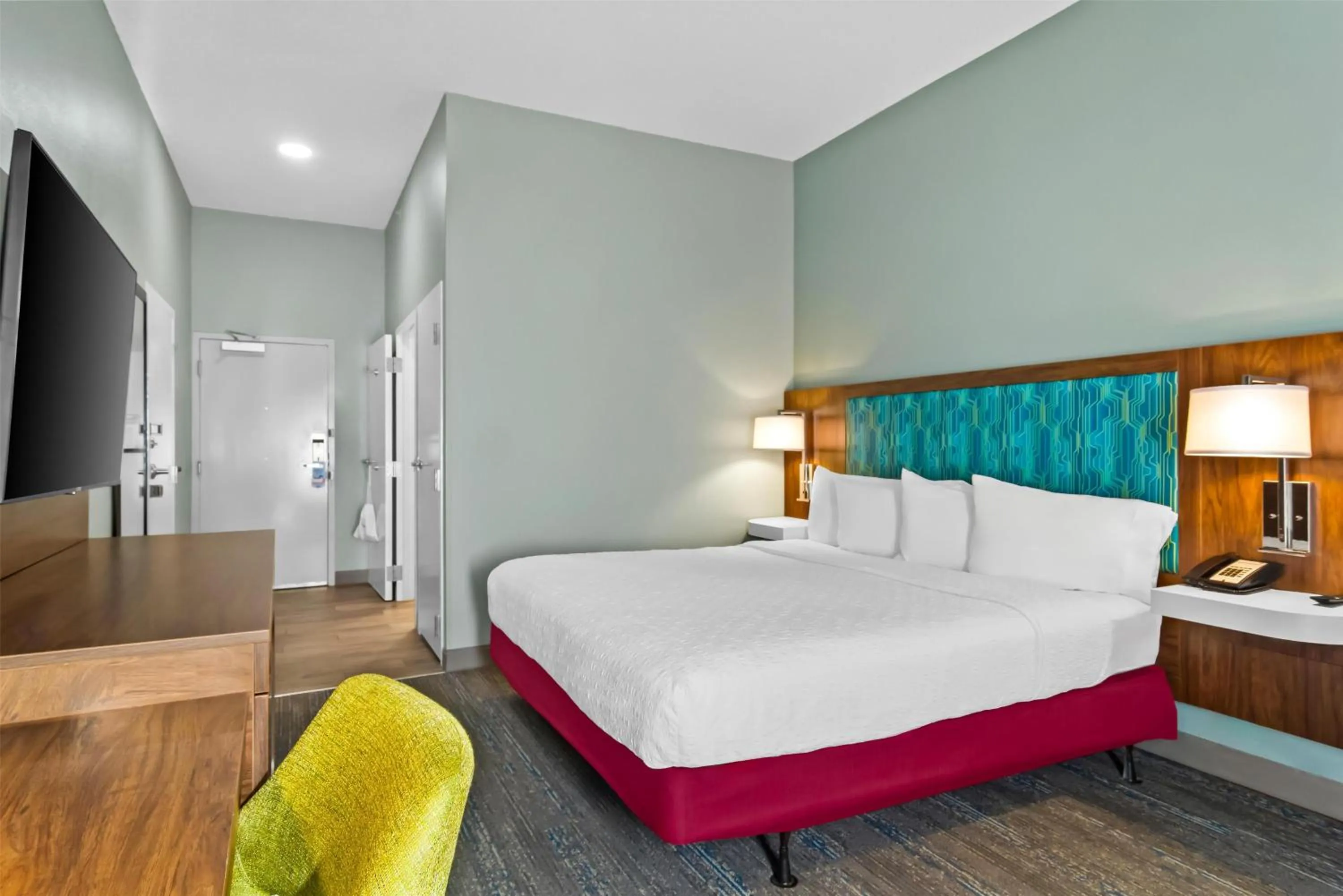 Bed in Hampton Inn Jacksonville Ponte Vedra