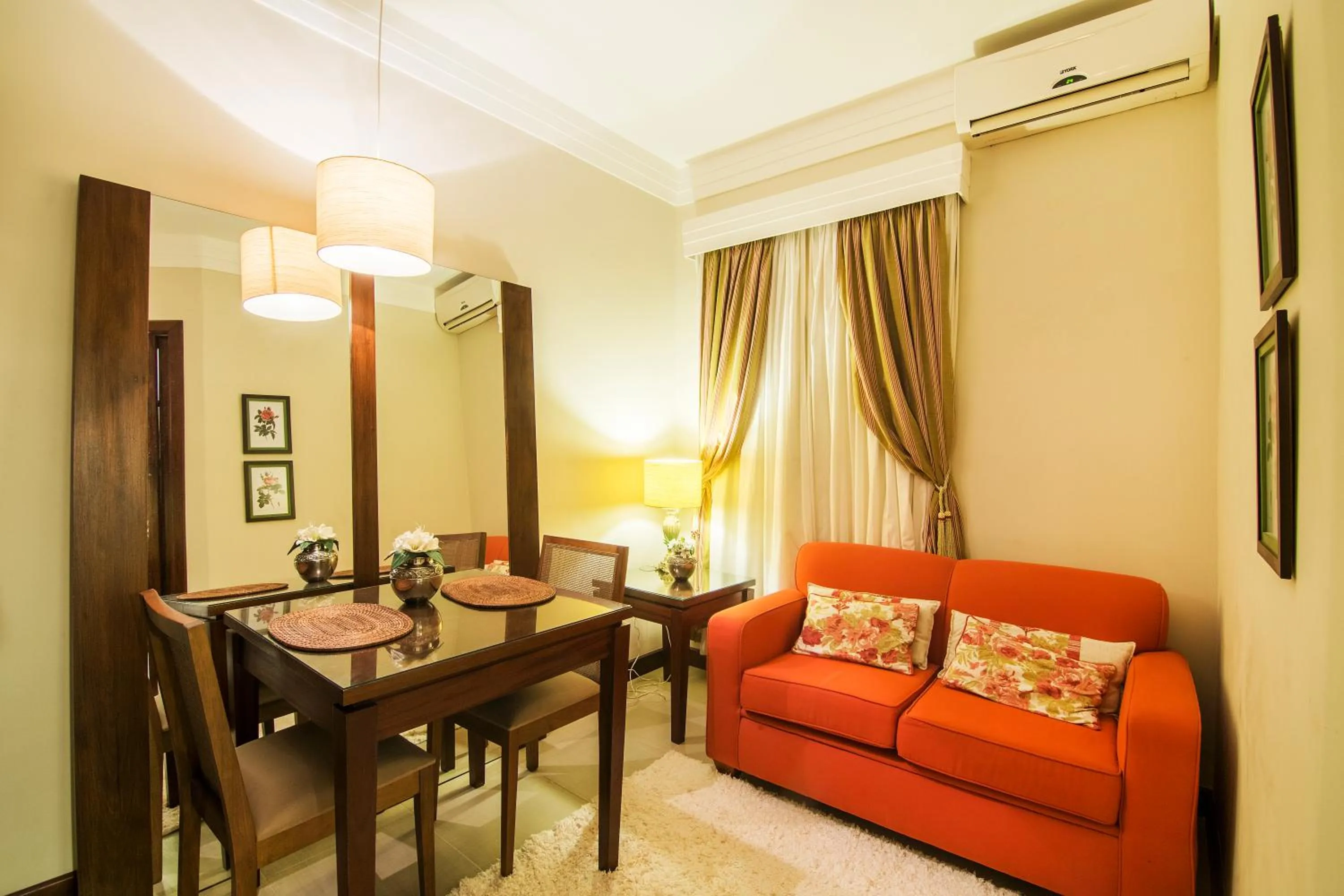 Seating area in JR Hotel