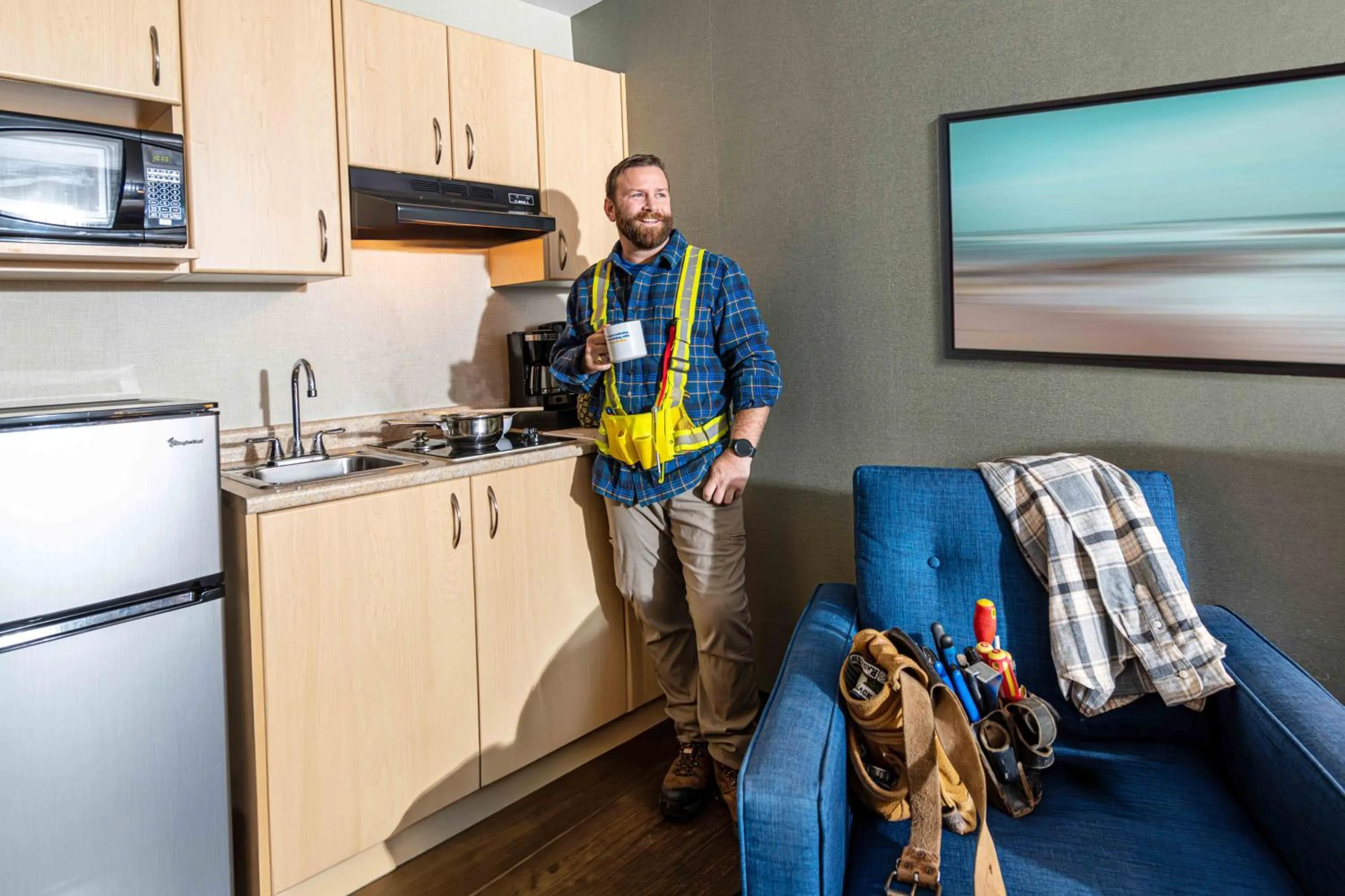 Kitchen or kitchenette in Accent Inns Victoria