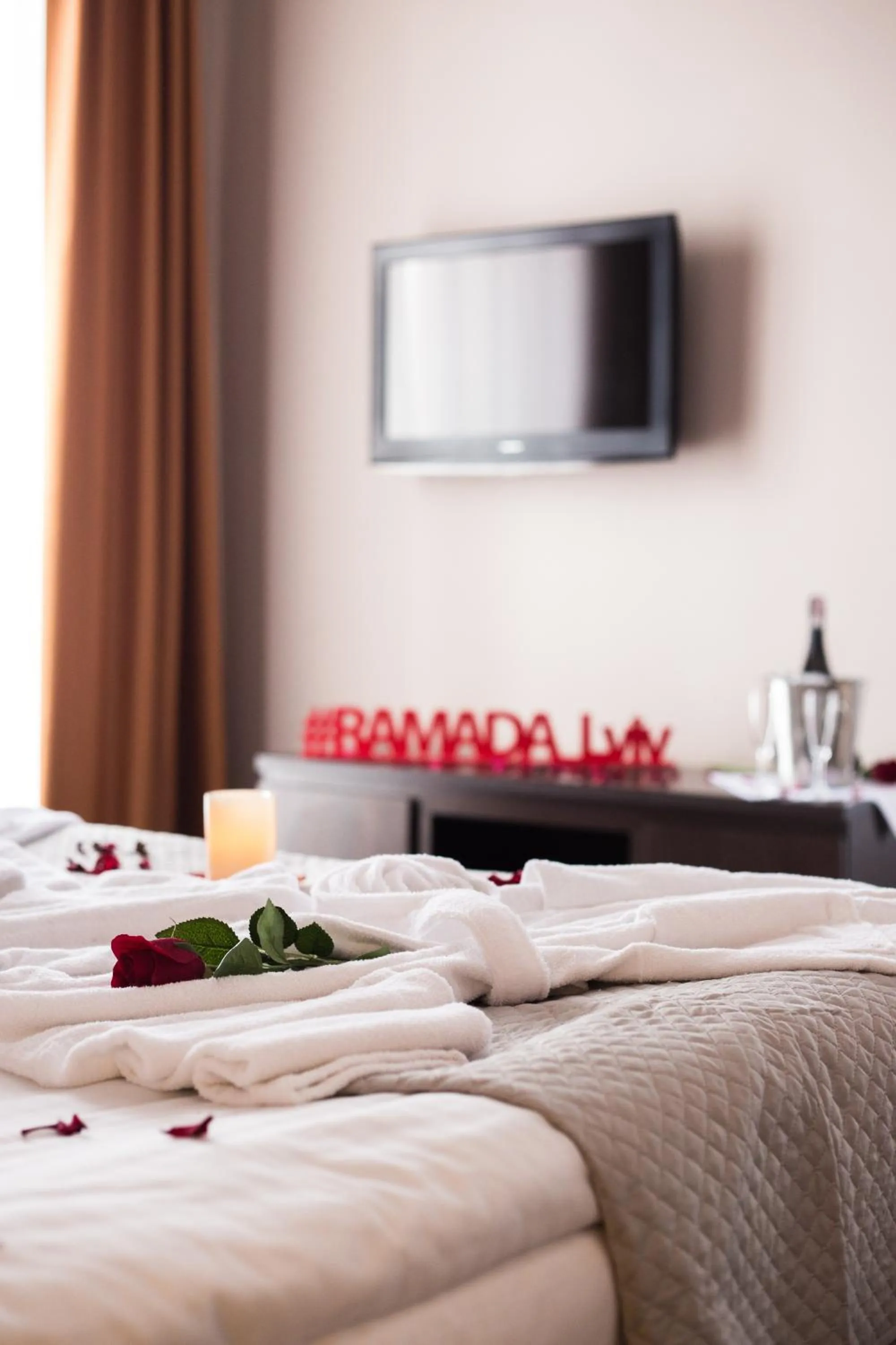 Decorative detail, Bed in Lviv Ramada Hotel