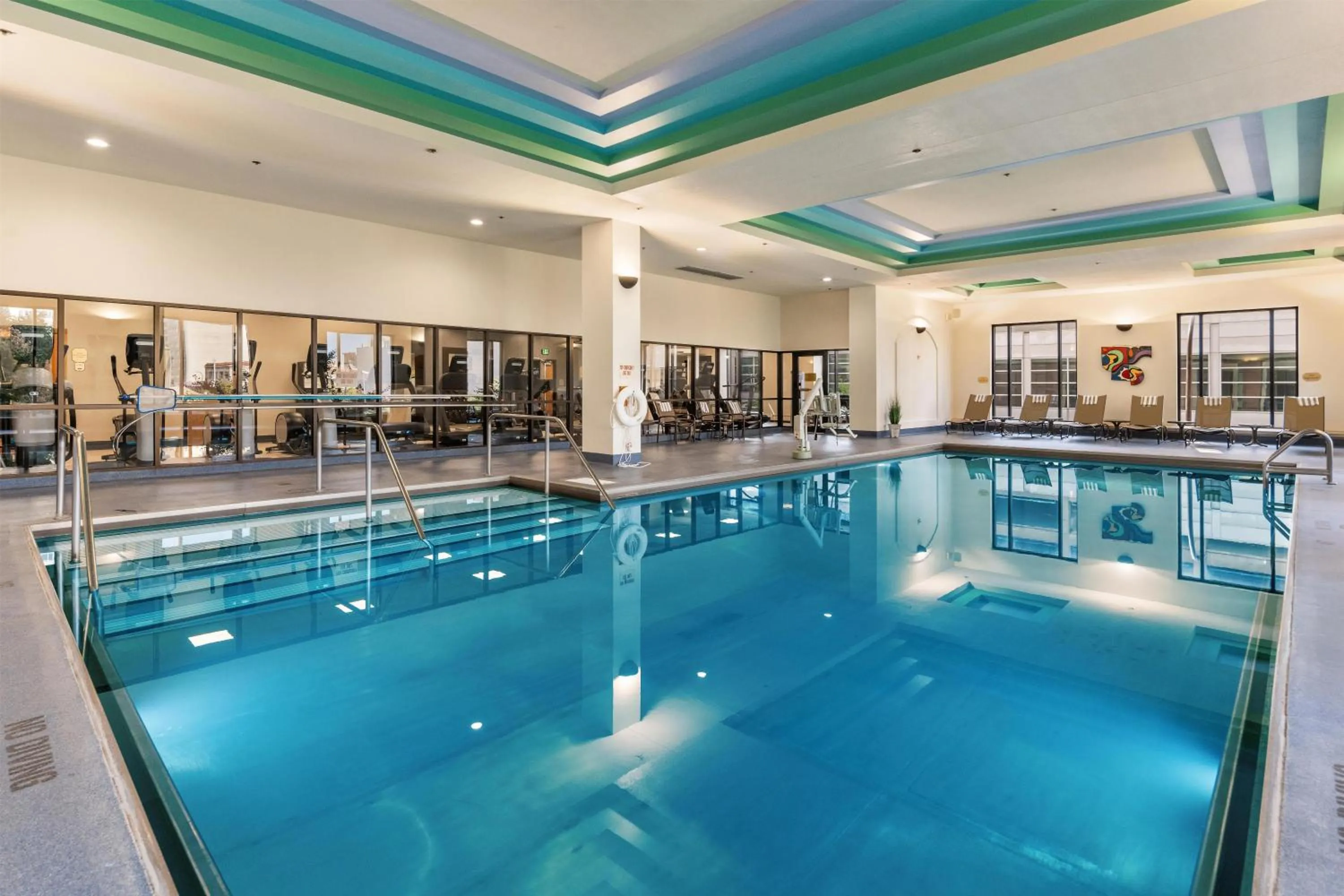 Pool view in Hilton Minneapolis