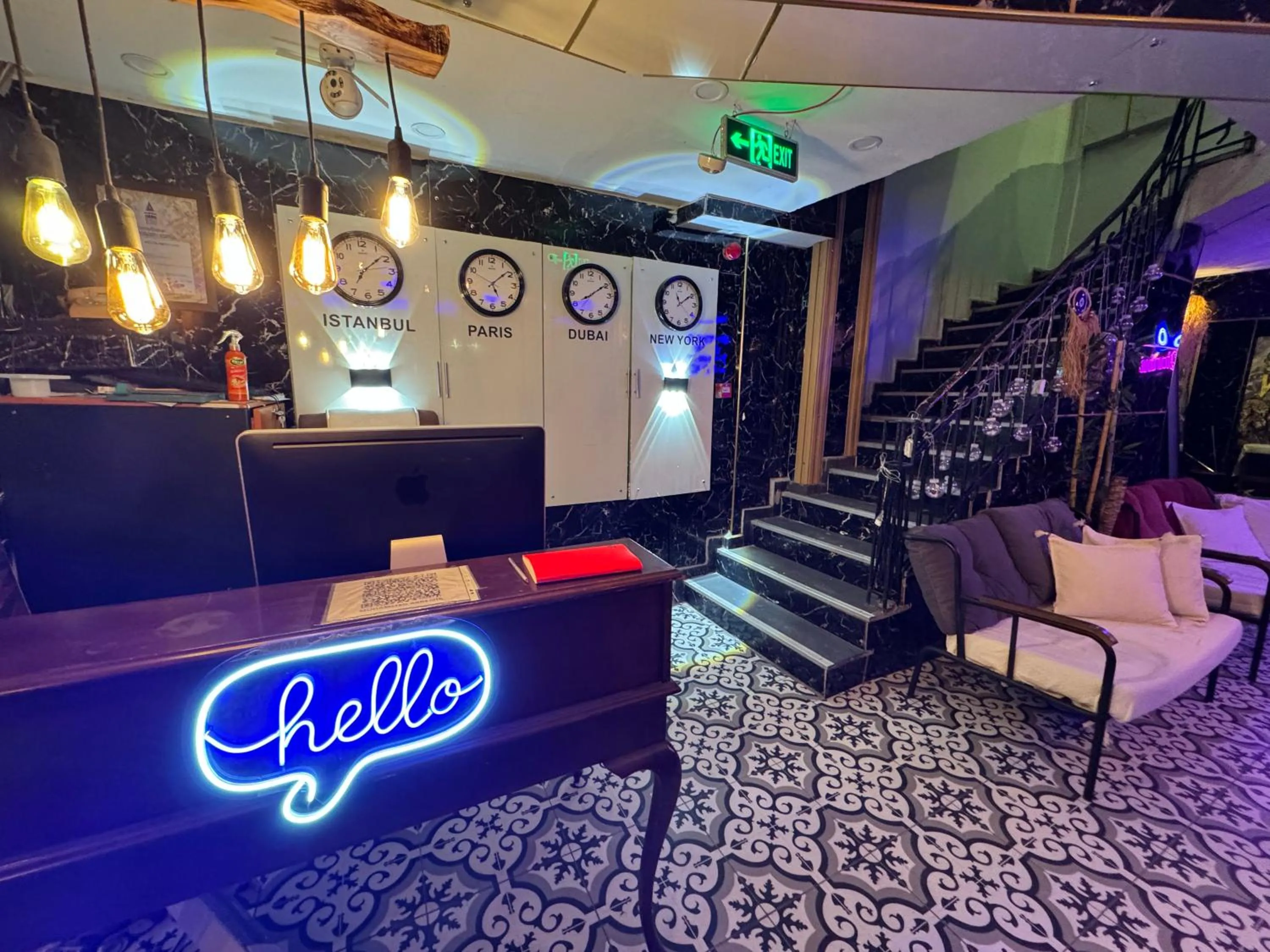 Seating area in The Little Prince Otel