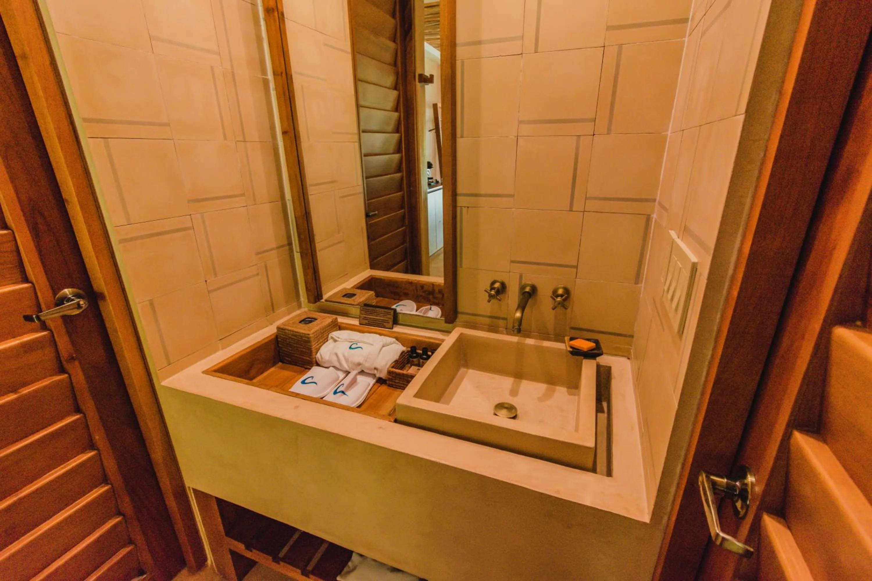 Bathroom in Hotel Carolina Bacalar