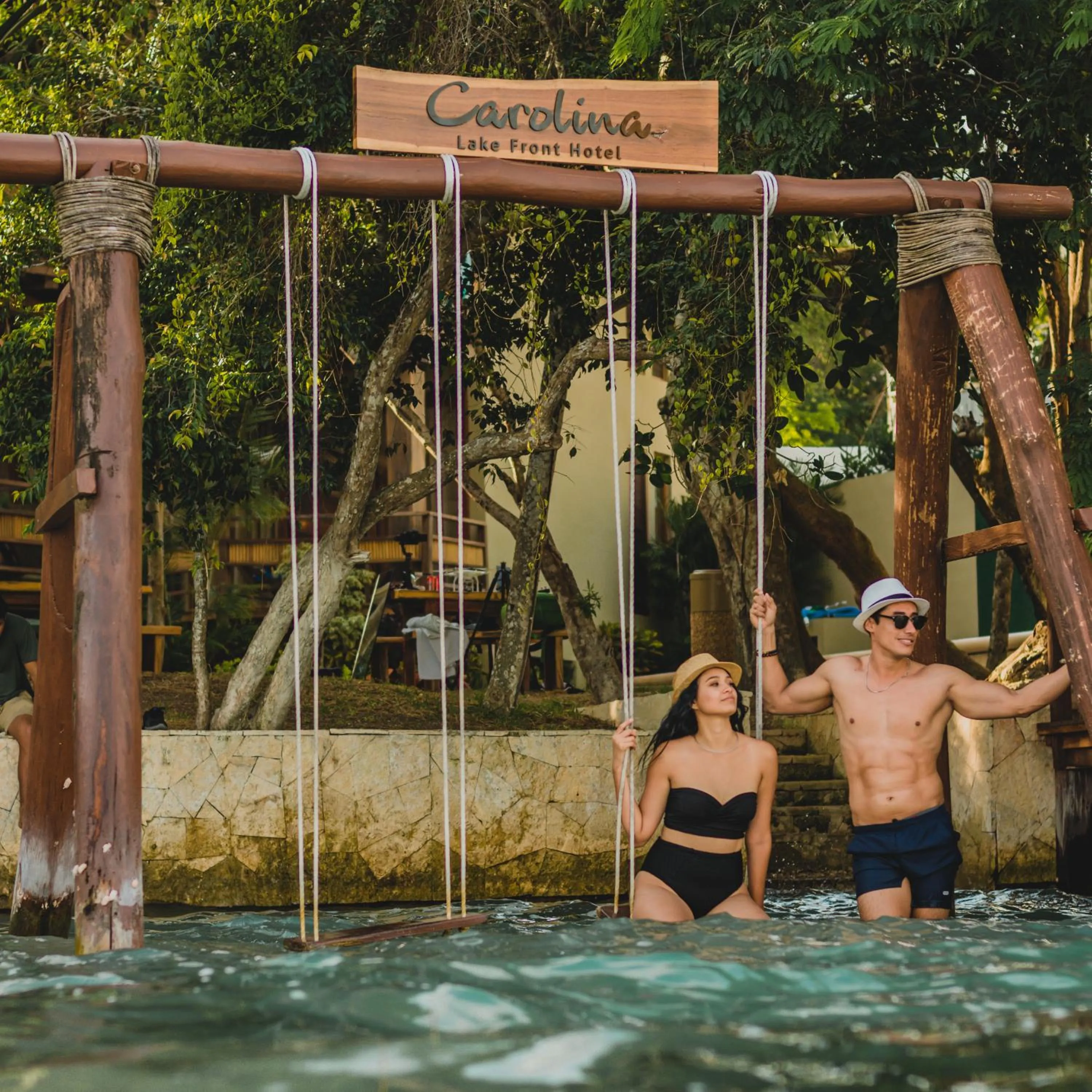 Garden in Hotel Carolina Bacalar