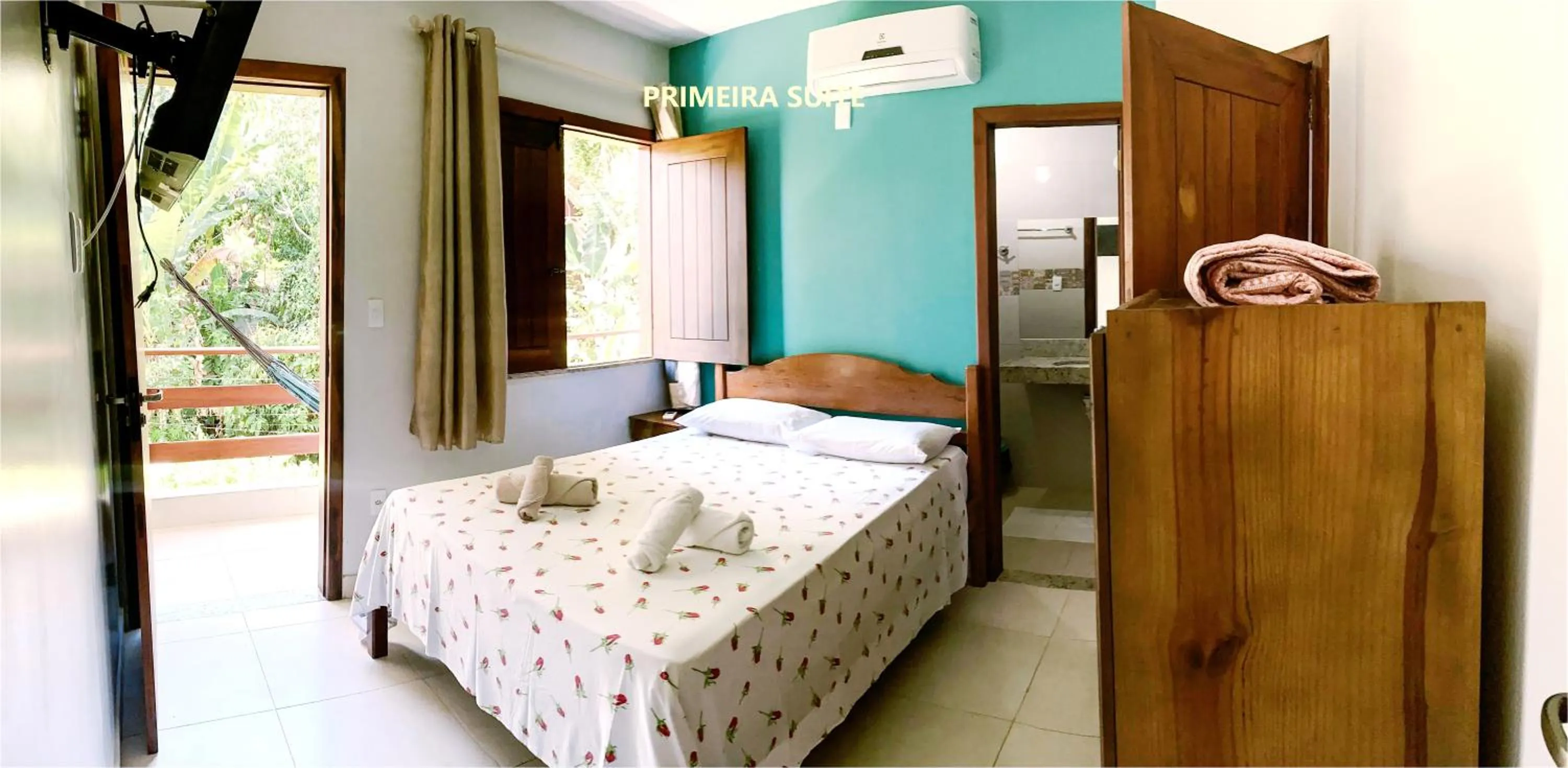 Bed in Pousada Lagoa Flat