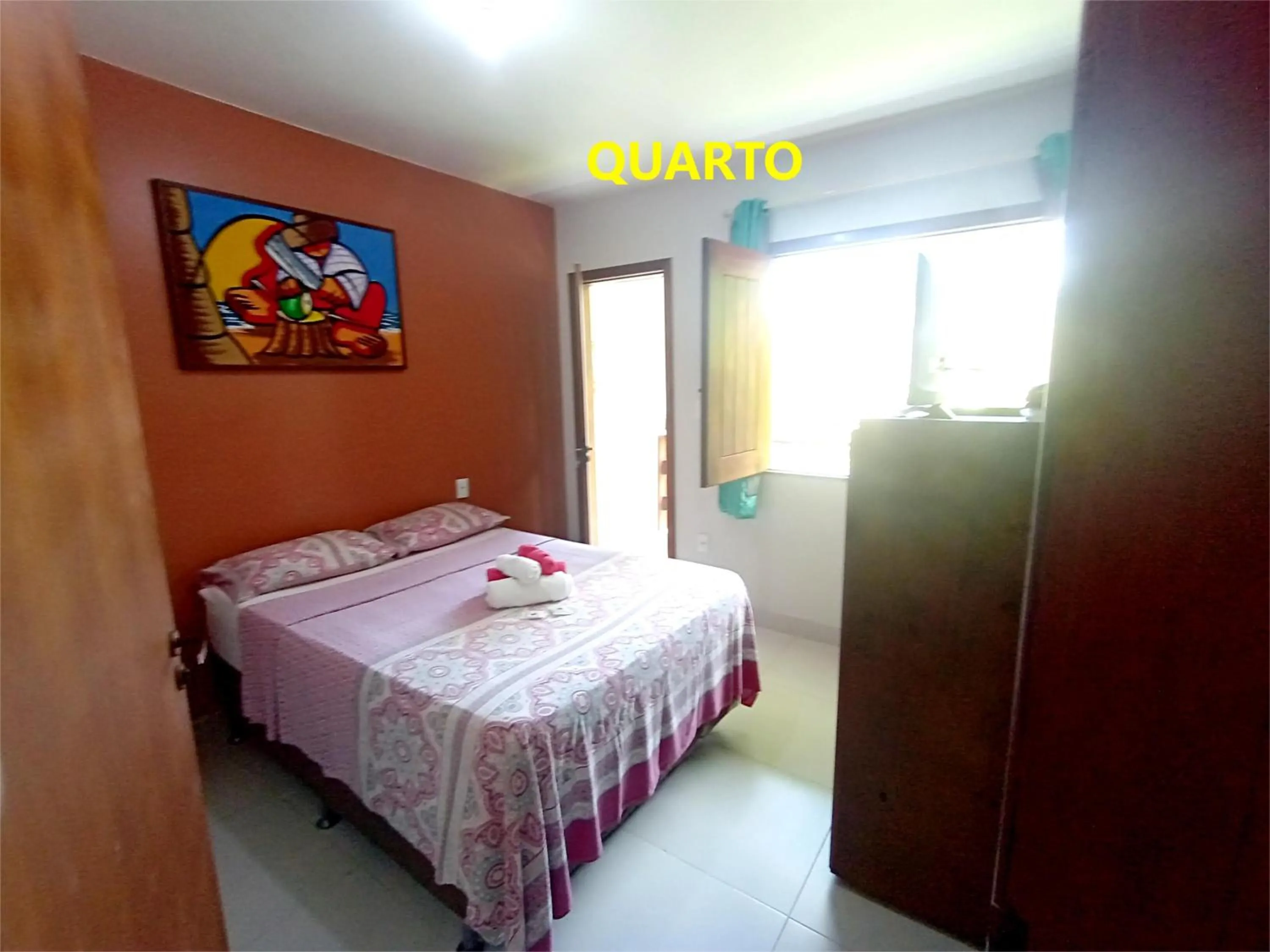 Bed in Pousada Lagoa Flat