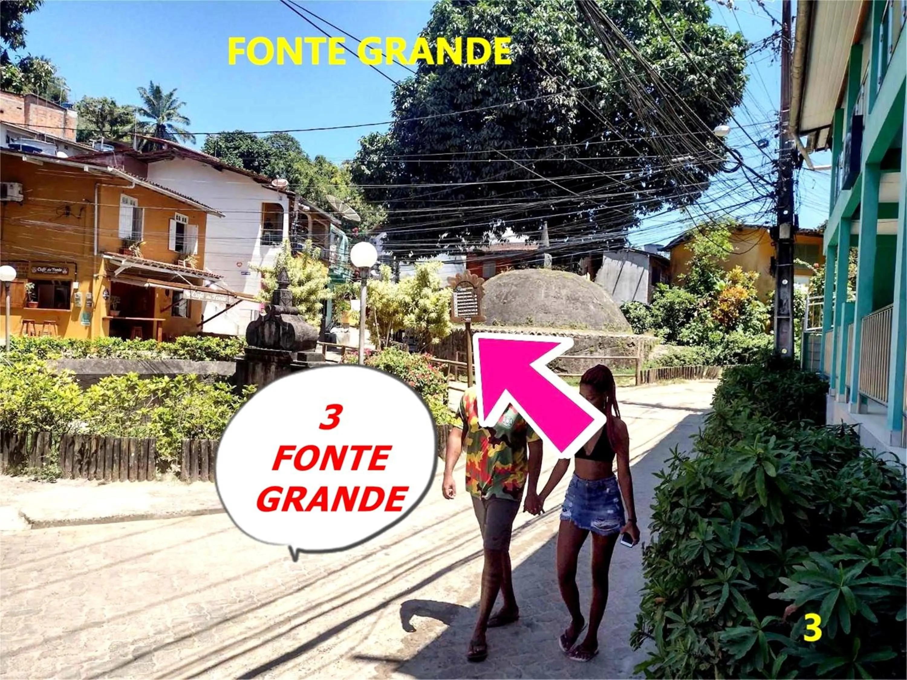 Quiet street view in Pousada Lagoa Flat