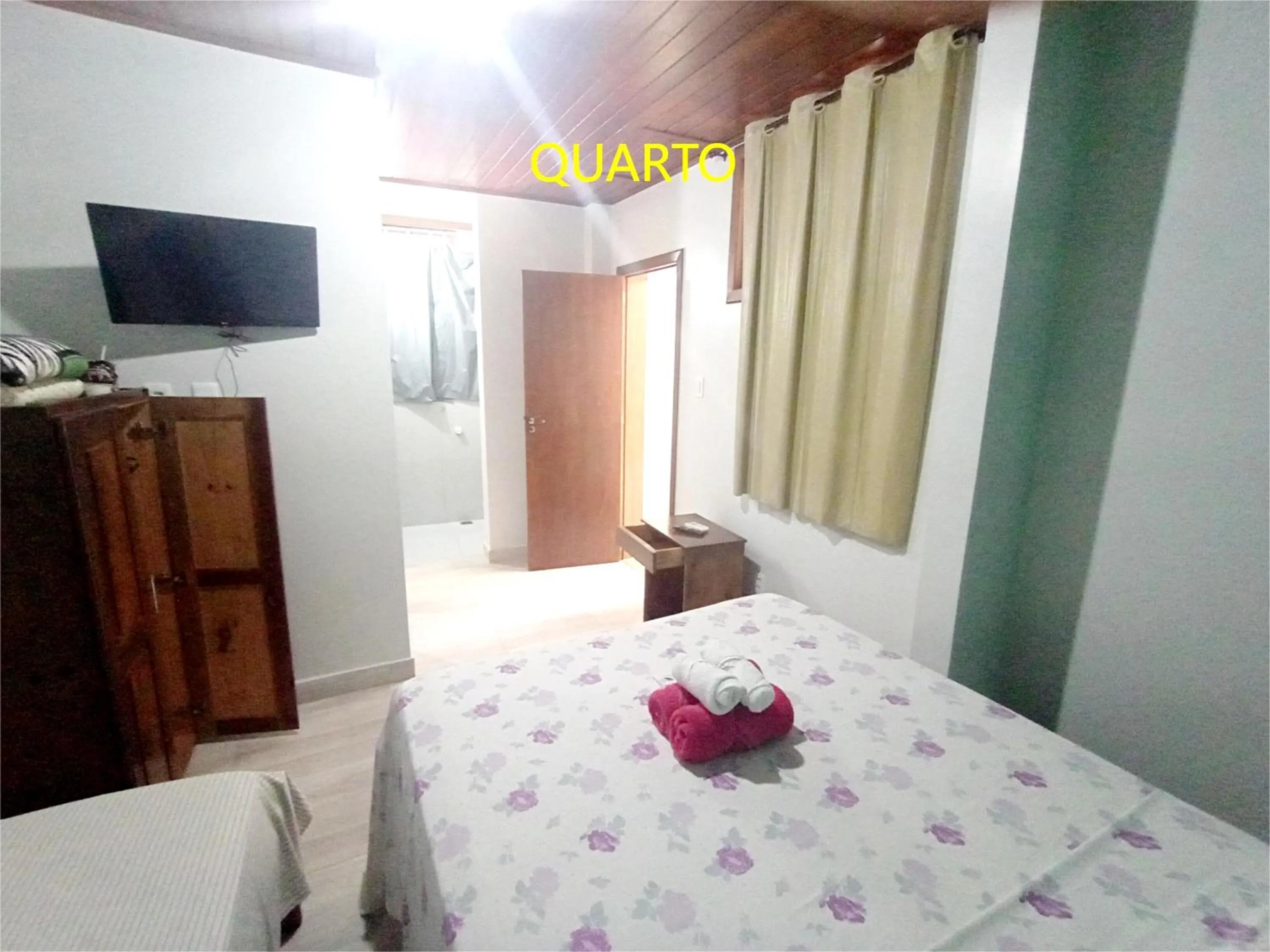 Bed in Pousada Lagoa Flat