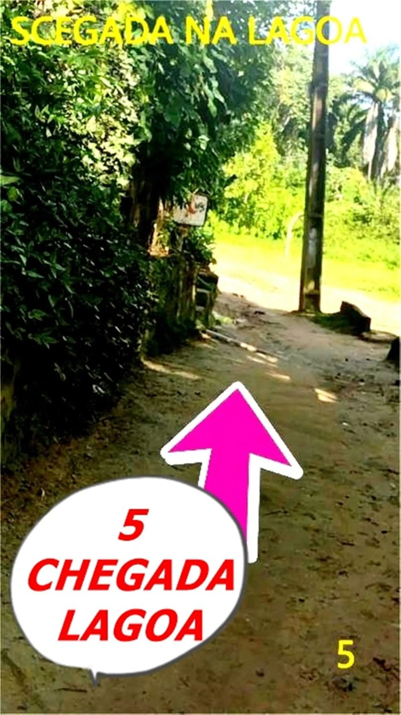 Quiet street view in Pousada Lagoa Flat