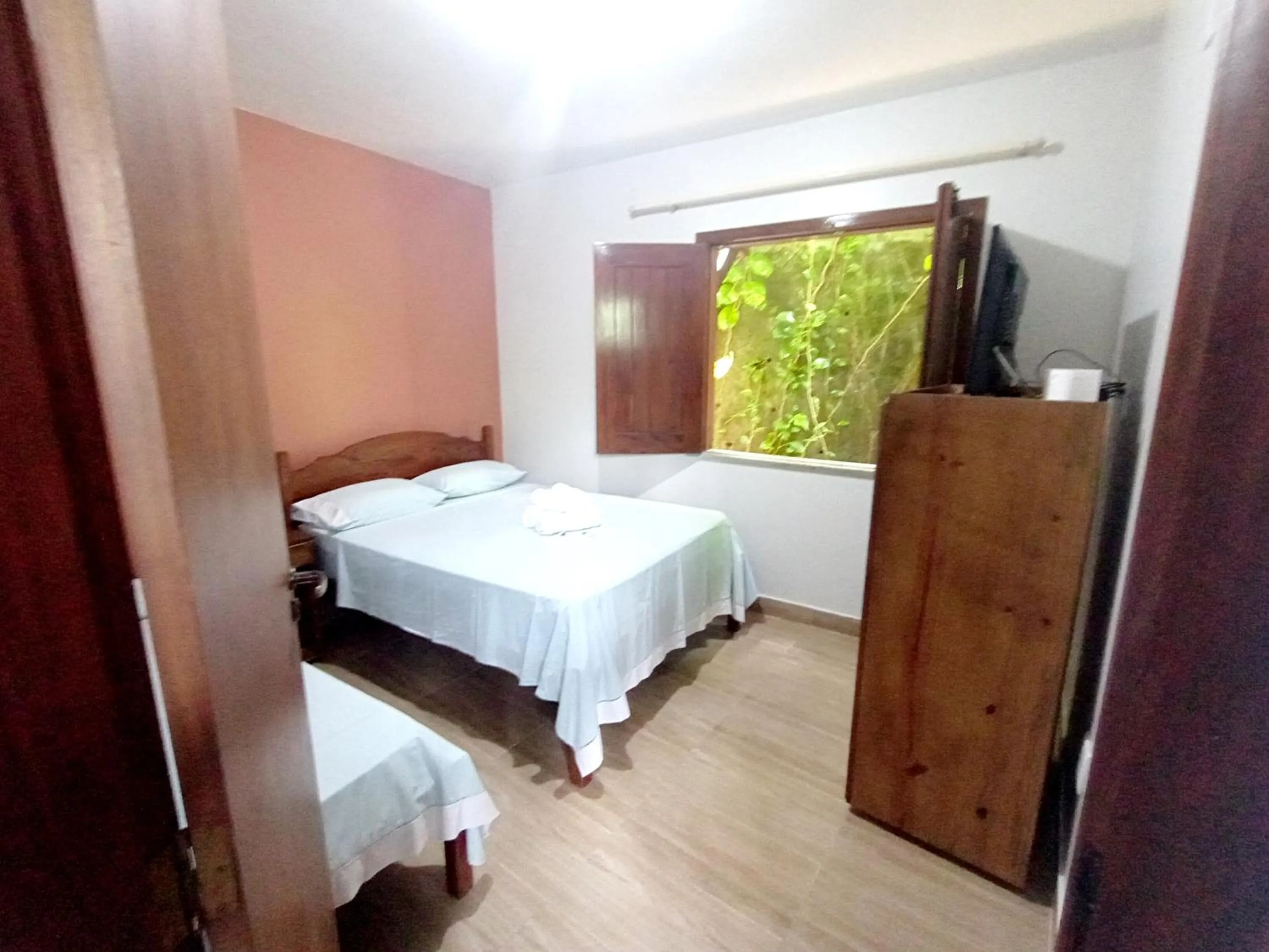 TV and multimedia, Bed in Pousada Lagoa Flat