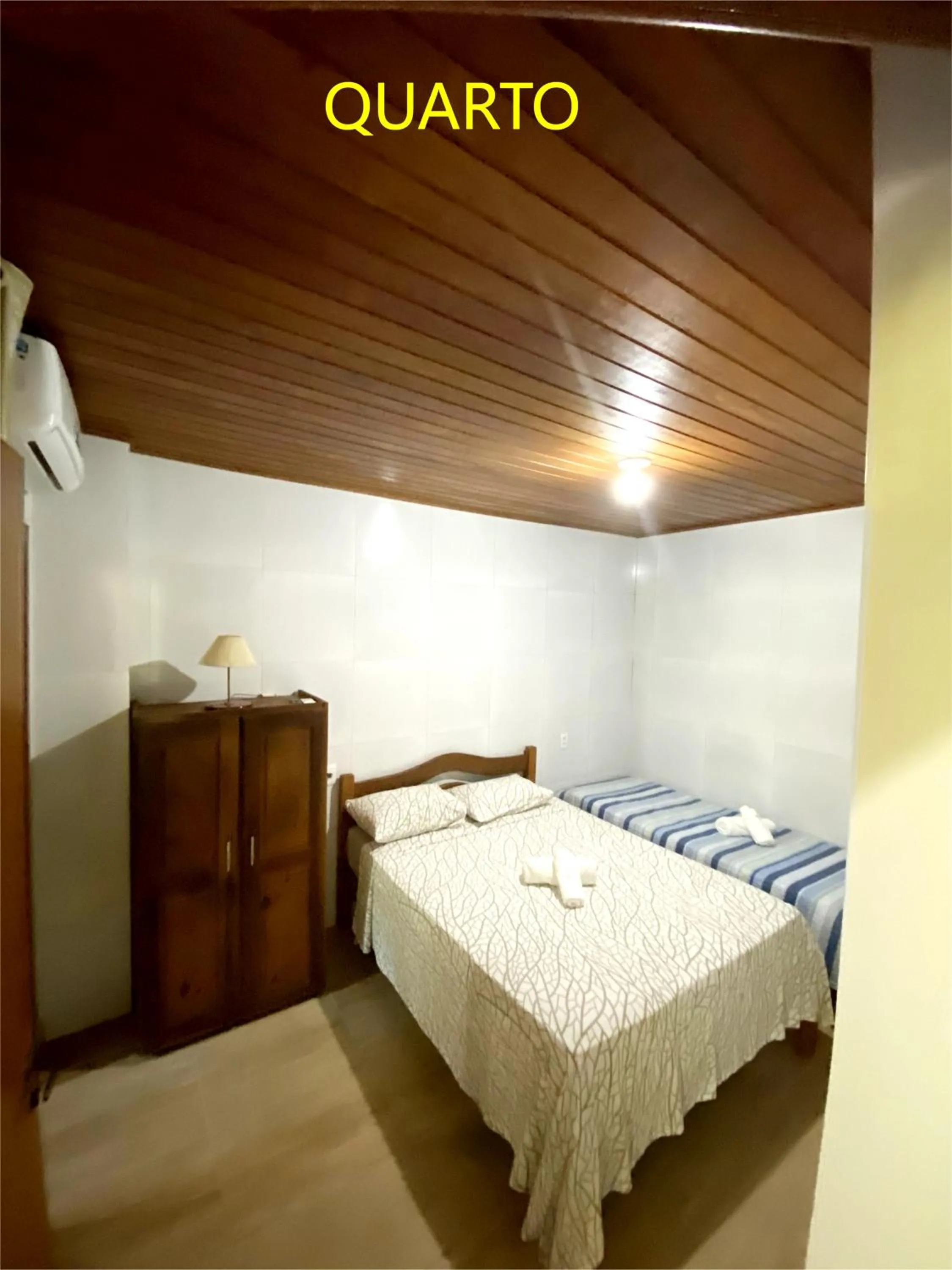 Bed in Pousada Lagoa Flat