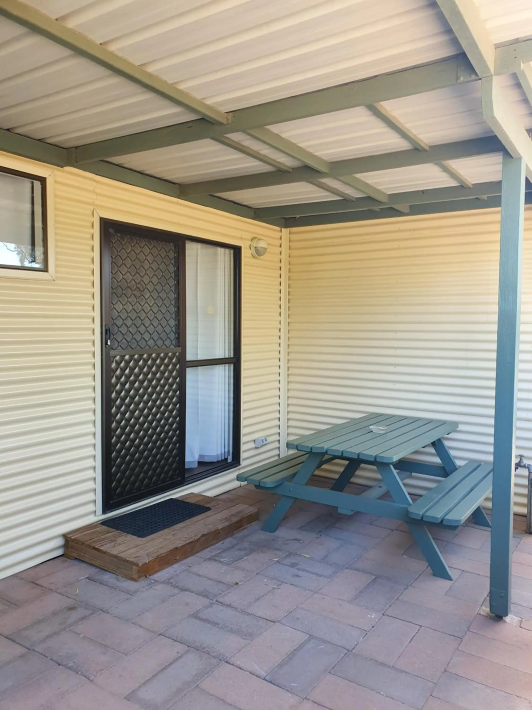 Patio in Paringa Caravan Park