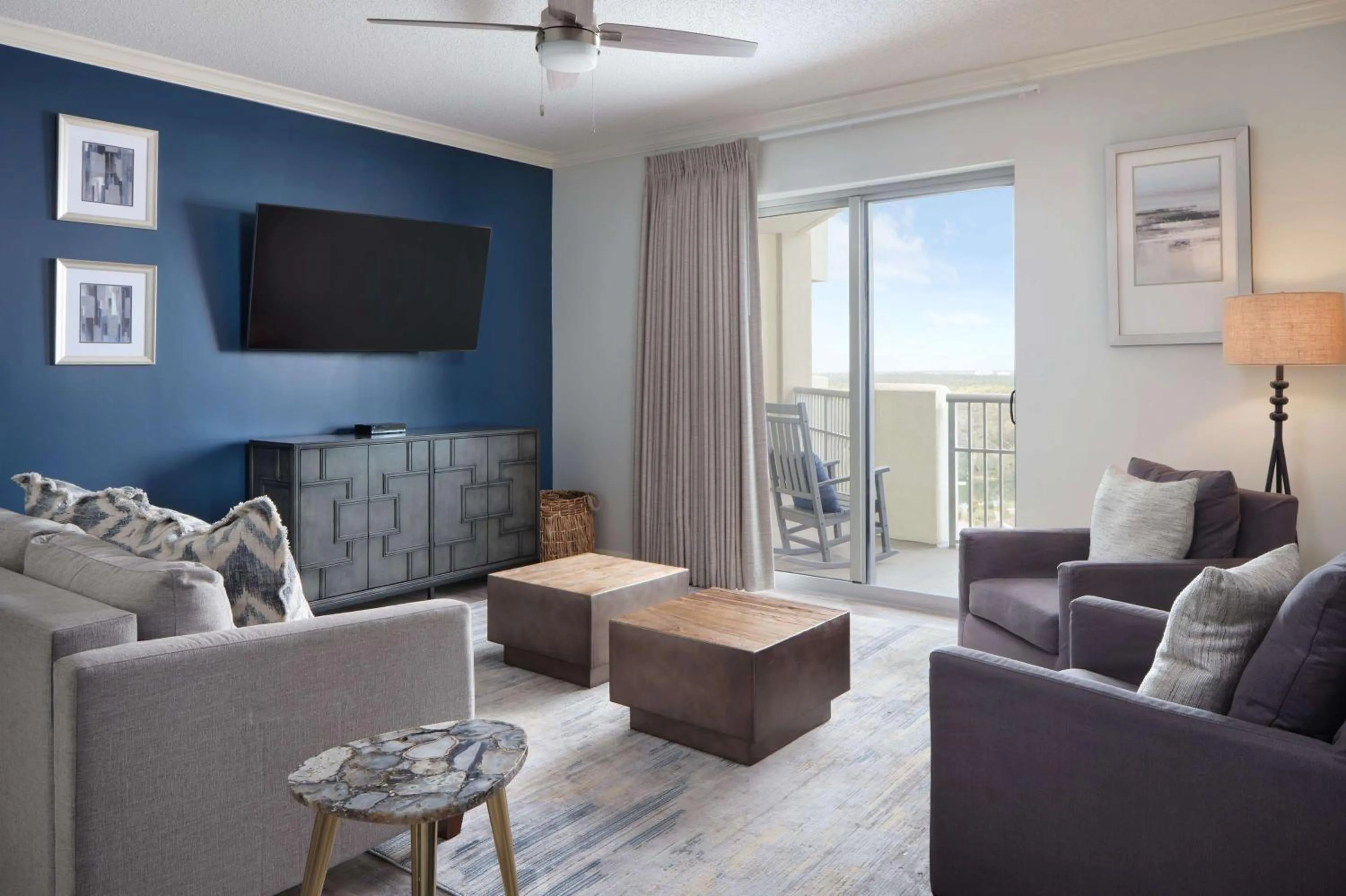 Living room in Royale Palms Condominiums