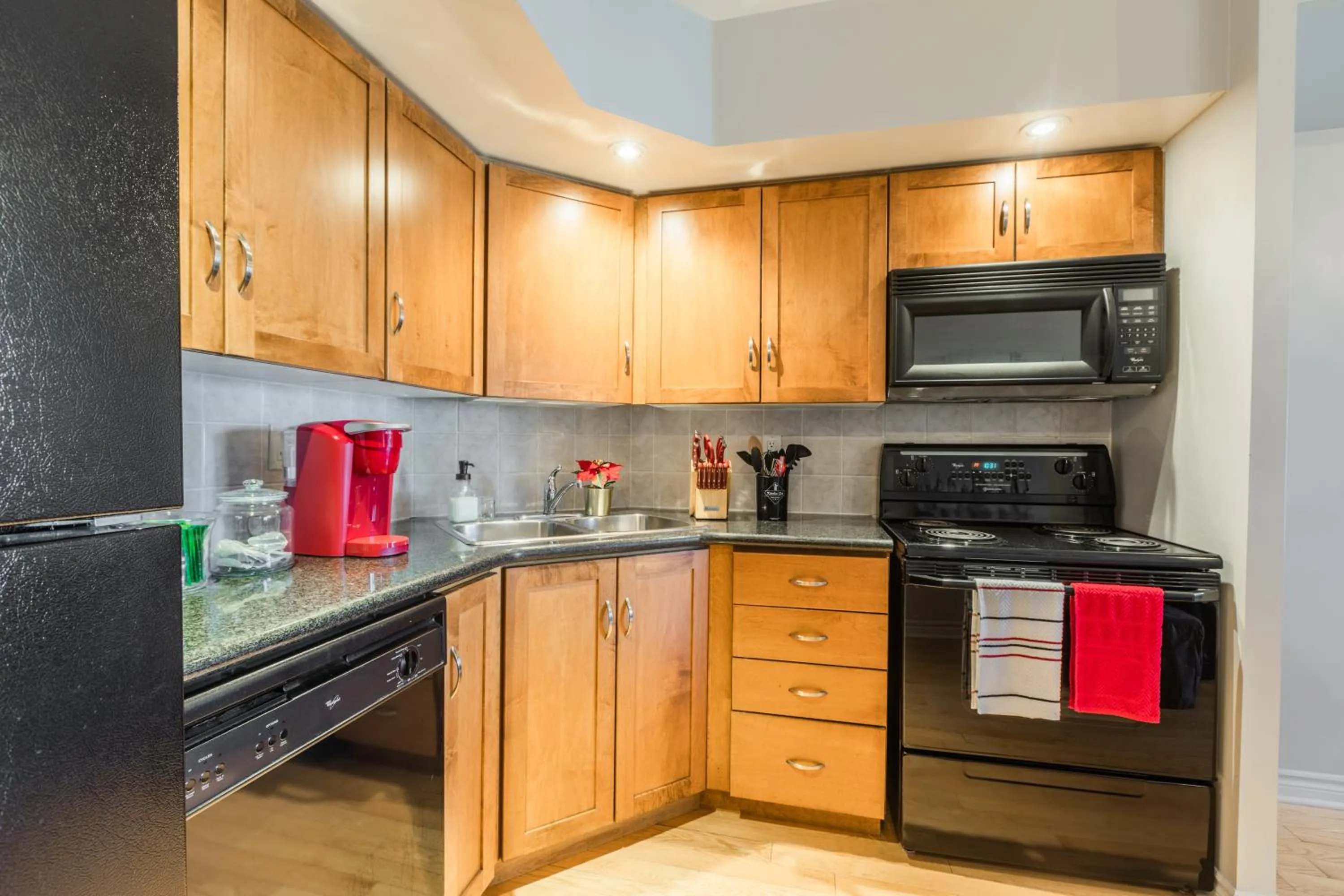 Kitchen or kitchenette in AOC Suites - Heart of Downtown Condo