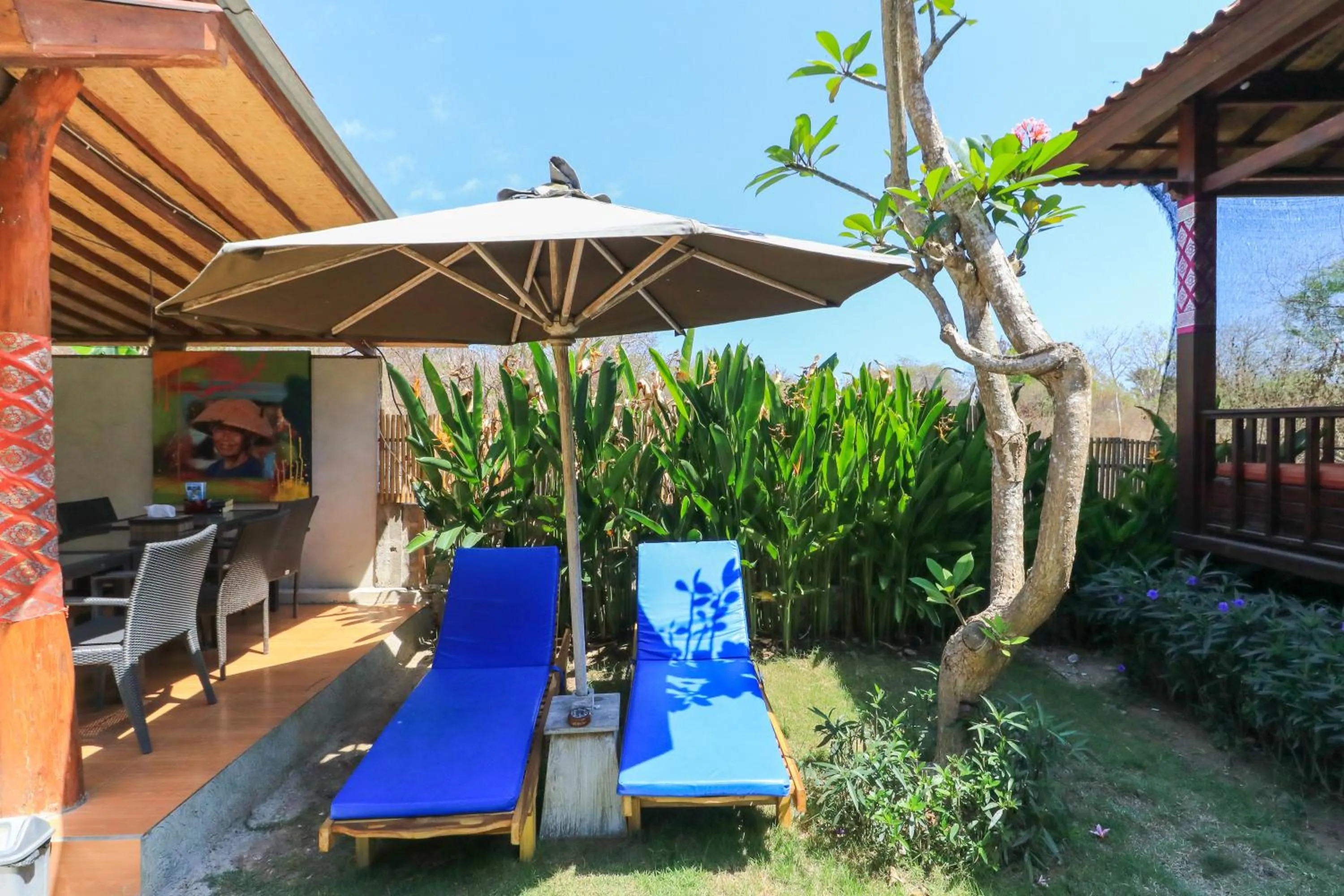 Patio in Uma Hostel Lembongan