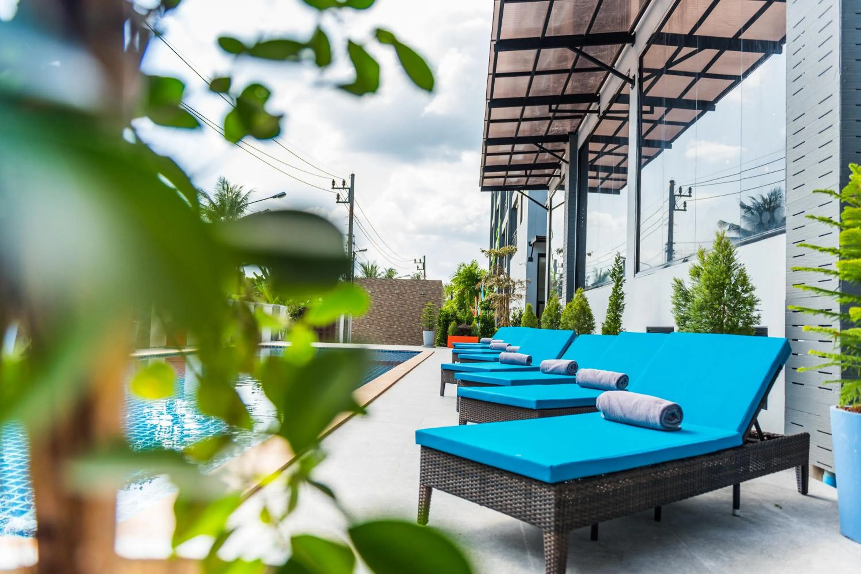 Swimming pool in Maikhao Hotel, Phuket