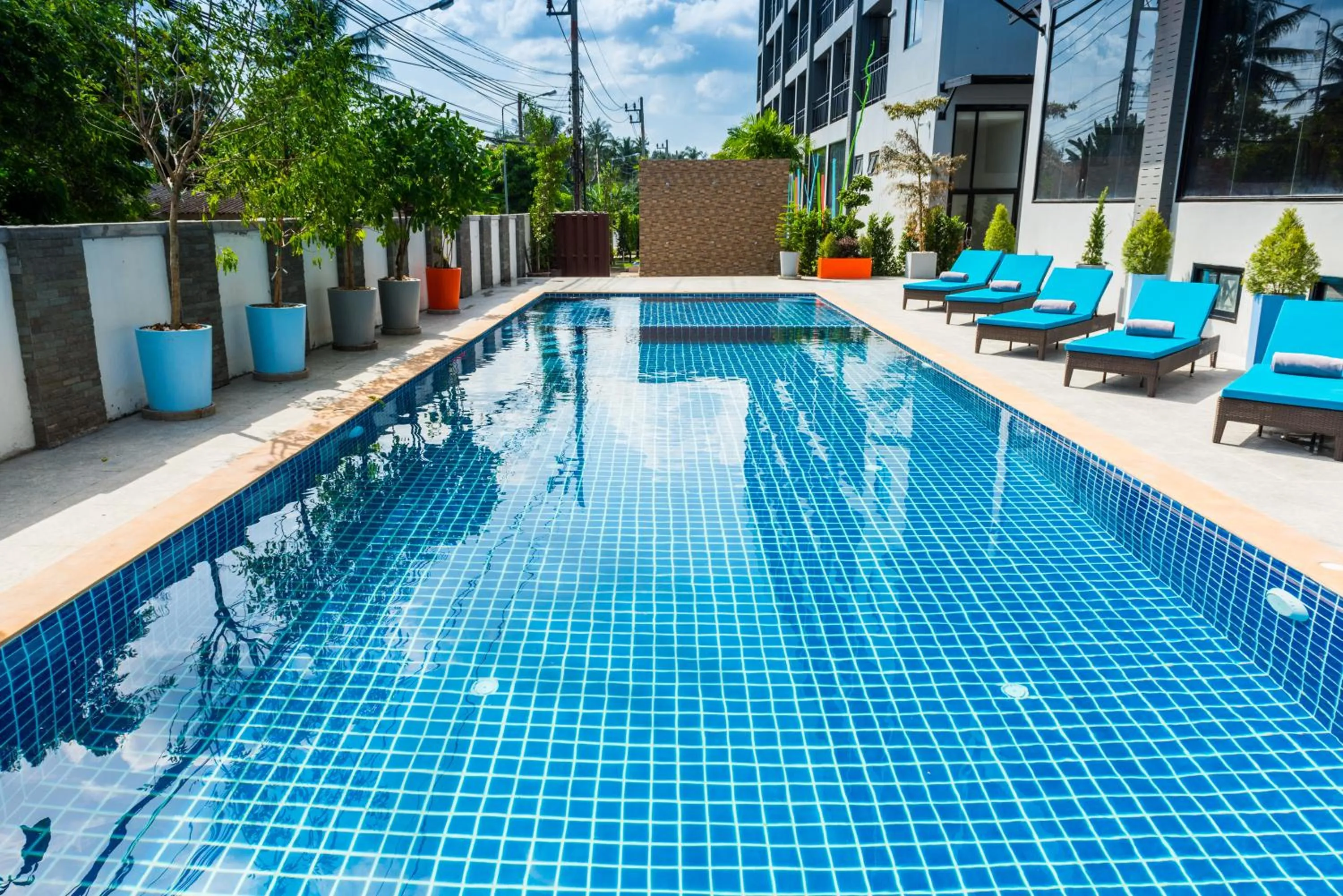 Swimming pool in Maikhao Hotel, Phuket