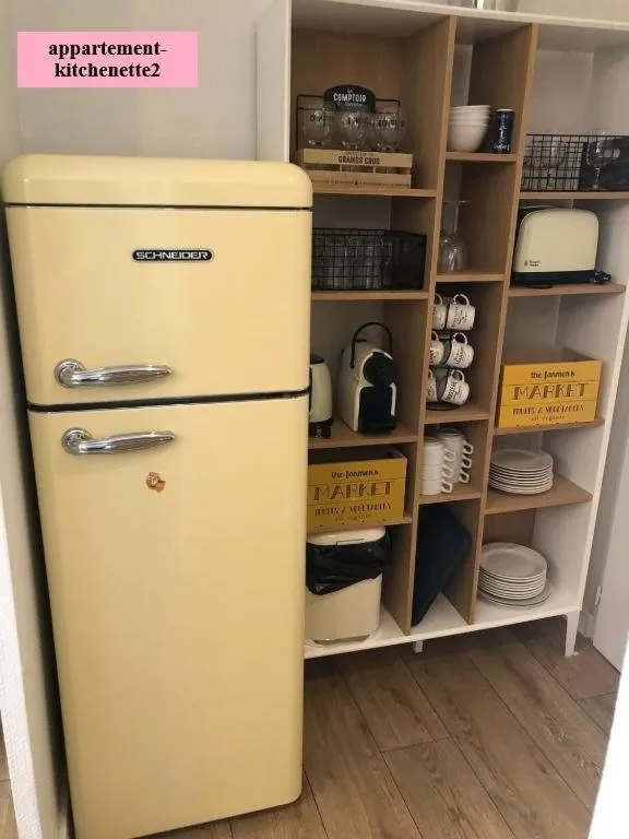 Kitchen or kitchenette in Hôtel Le Clos Badan