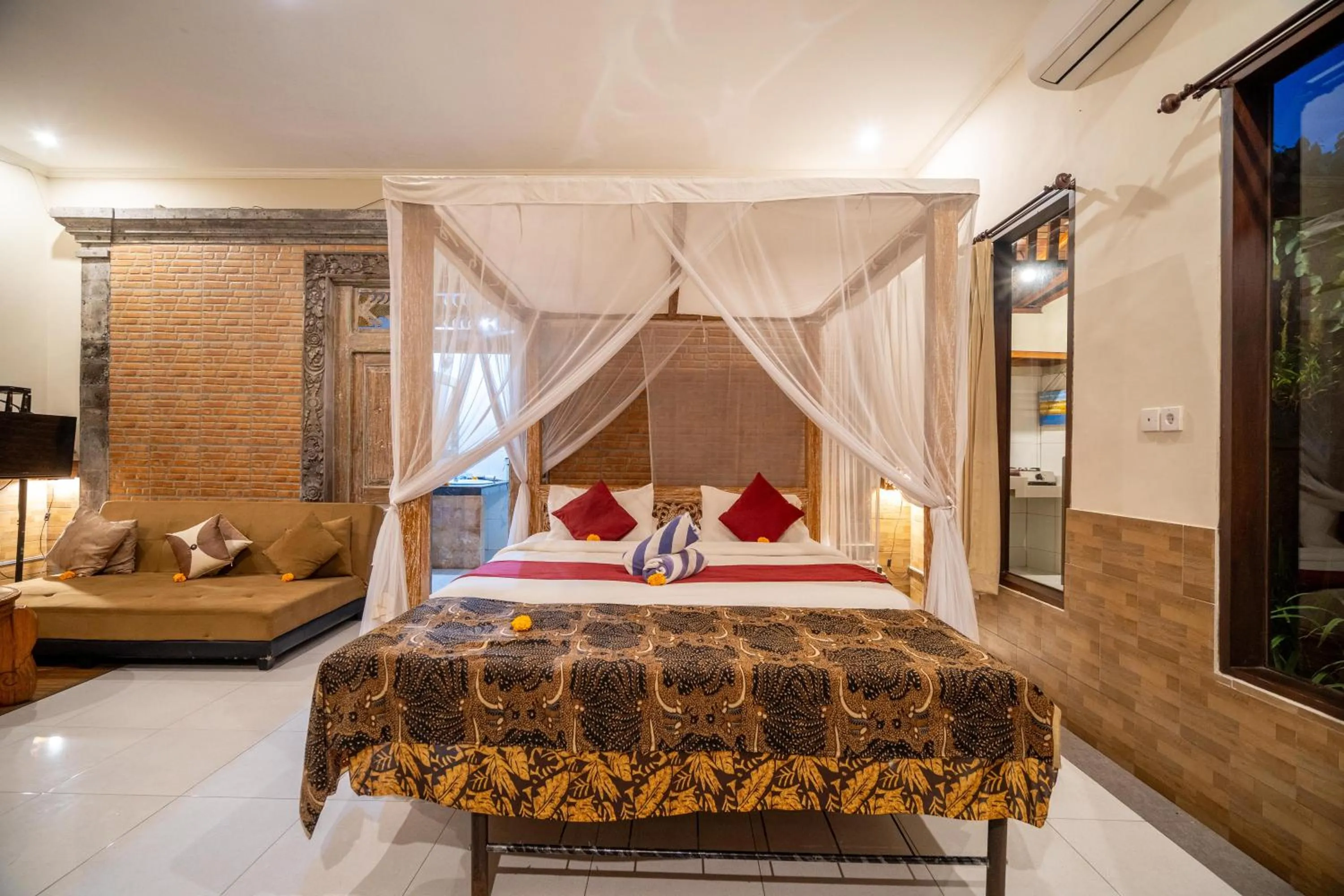 Bed in Taluh Bebek Ubud Private Villas