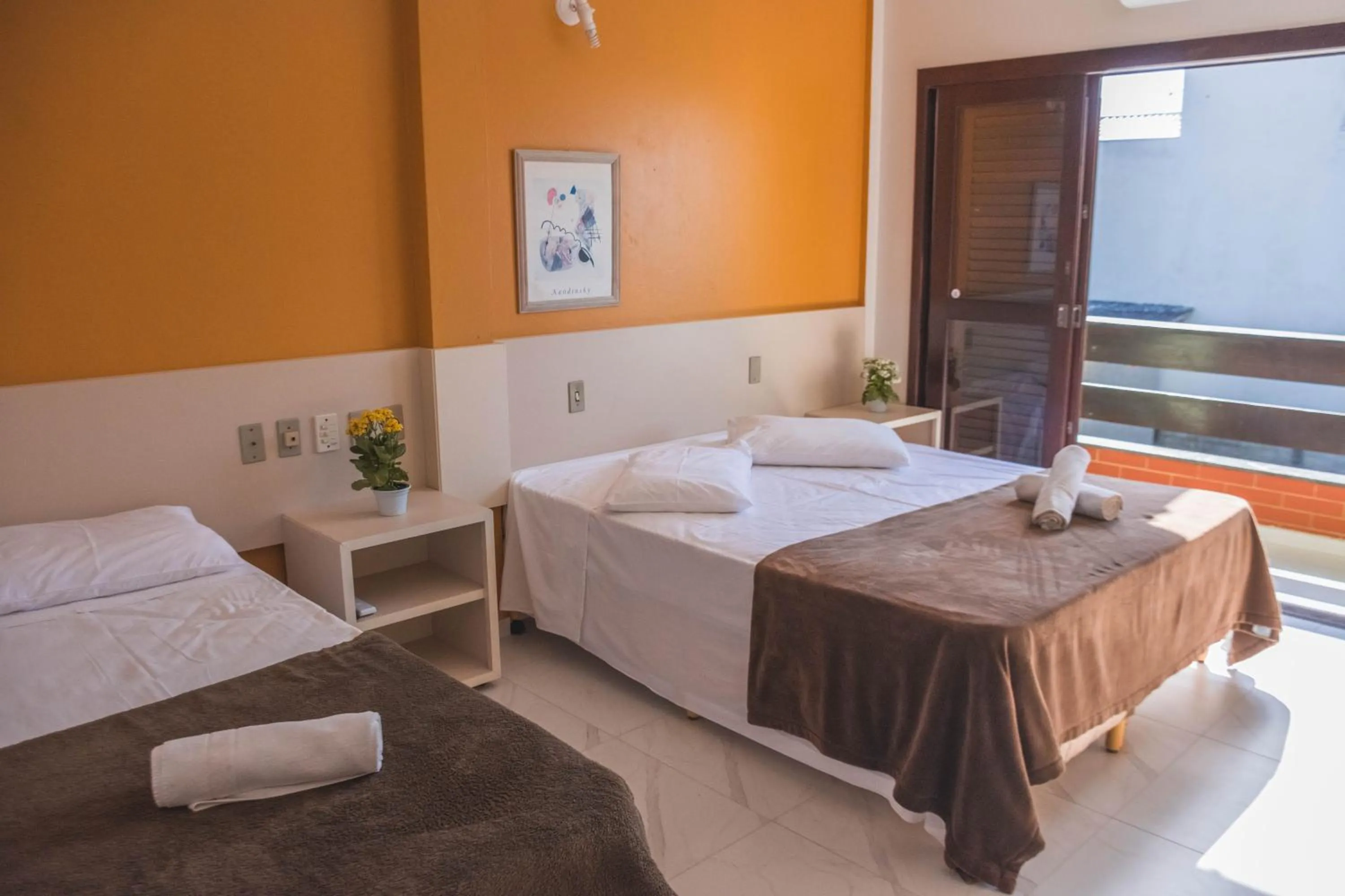 Bed in Hotel Pousada Capão