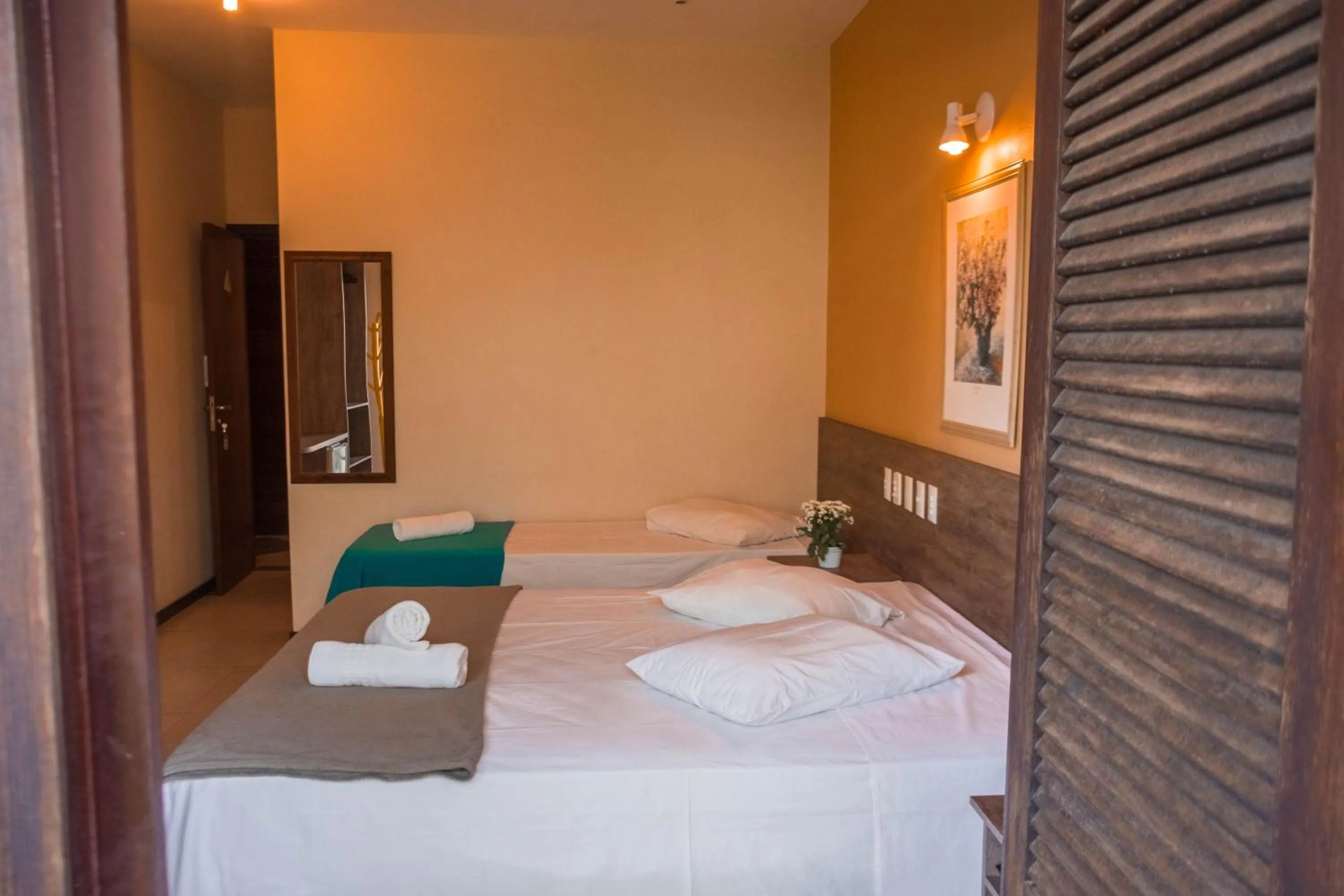 Bed in Hotel Pousada Capão