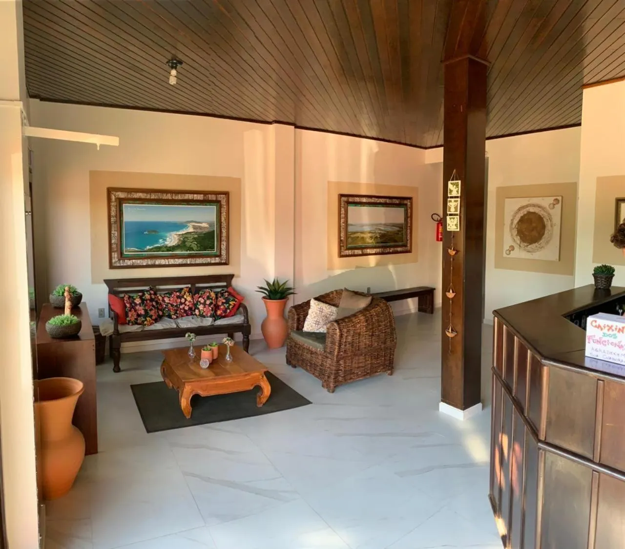 Living room in Hotel Pousada Capão