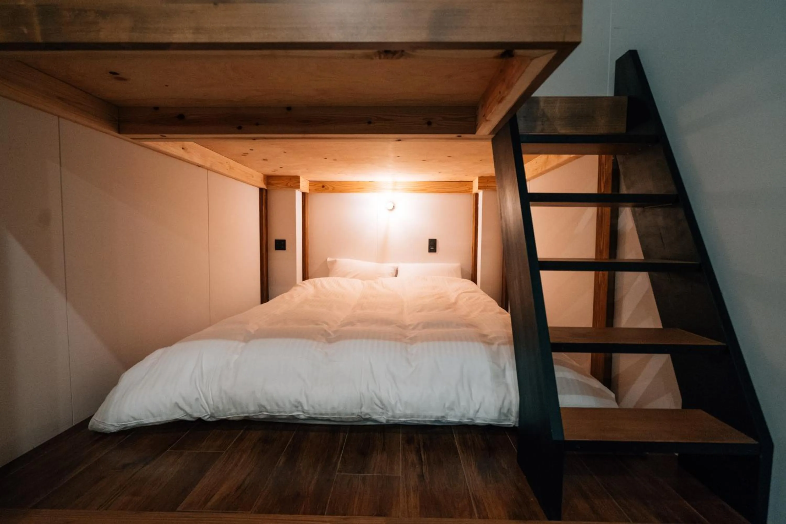 Bed in mizuka Daimyo 4 - unmanned hotel -