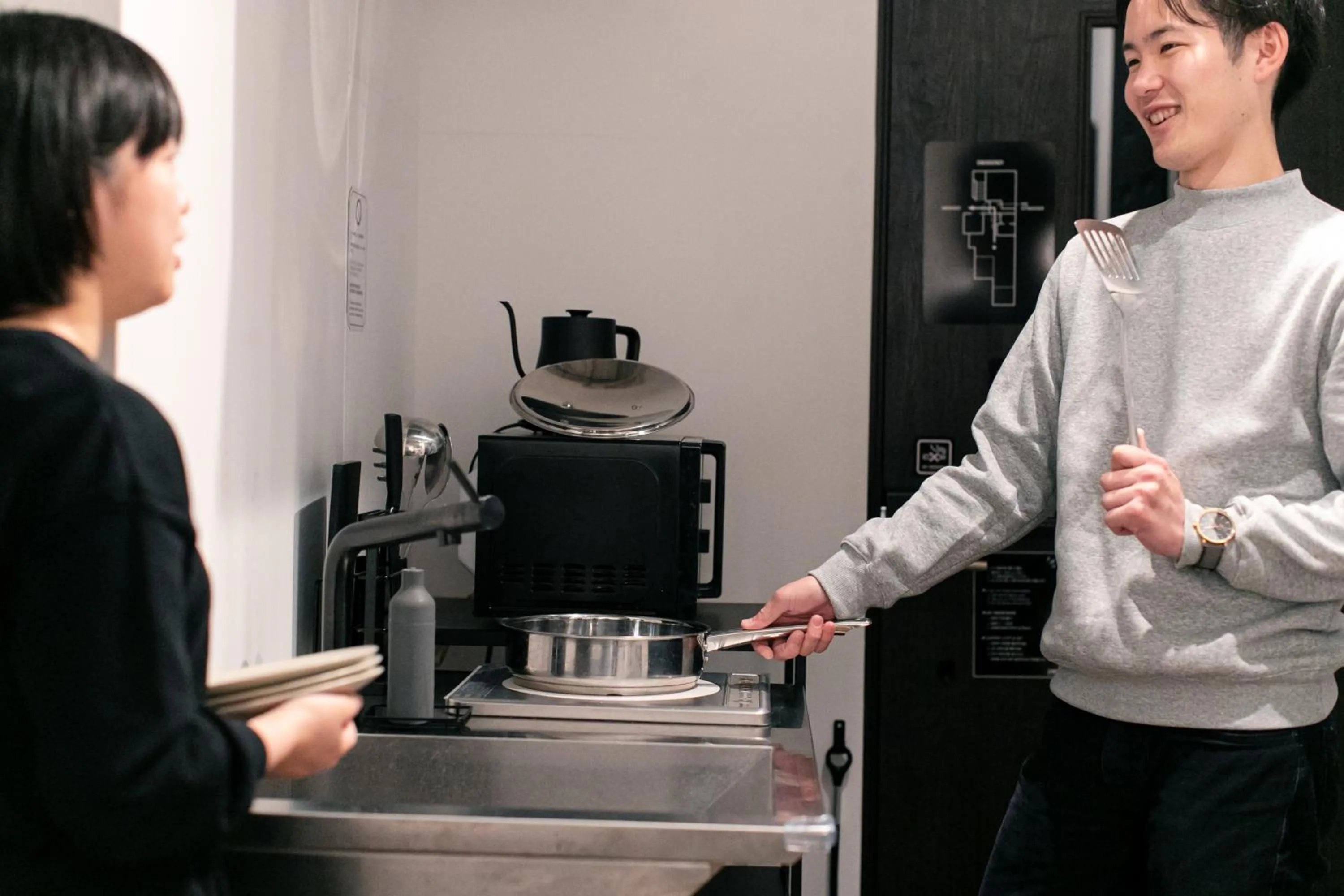 Bedroom in mizuka Daimyo 4 - unmanned hotel -