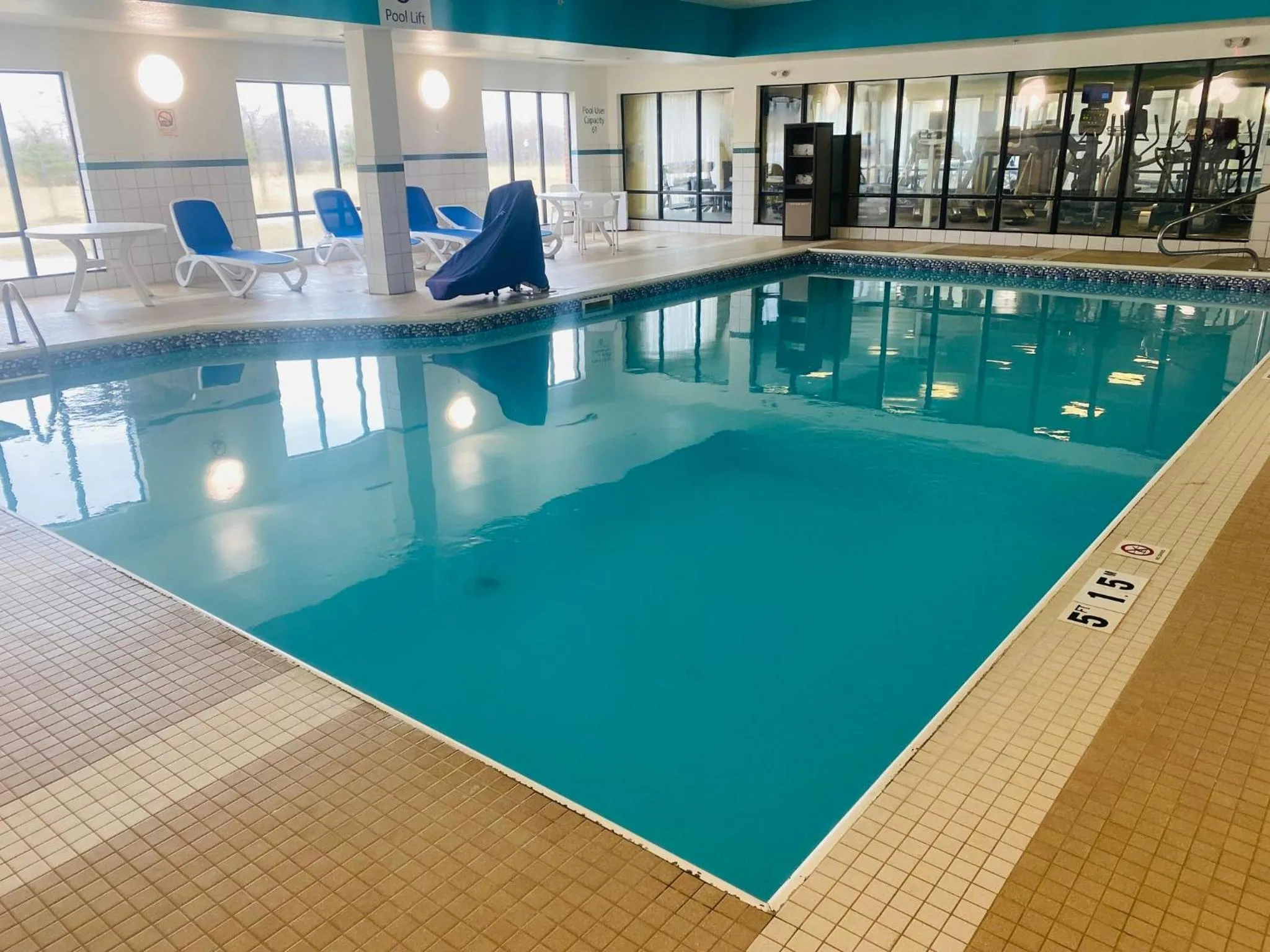 Swimming pool in Holiday Inn Express and Suites Detroit North-Troy by IHG