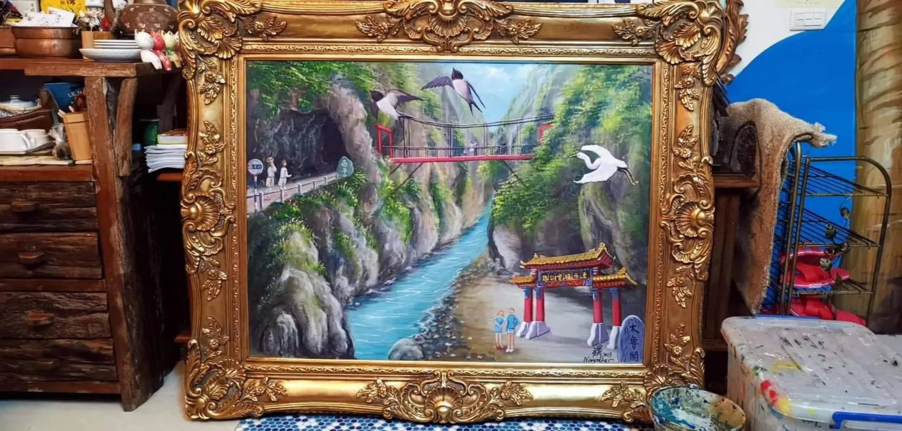 Decorative detail in Hualien Seaside B&B