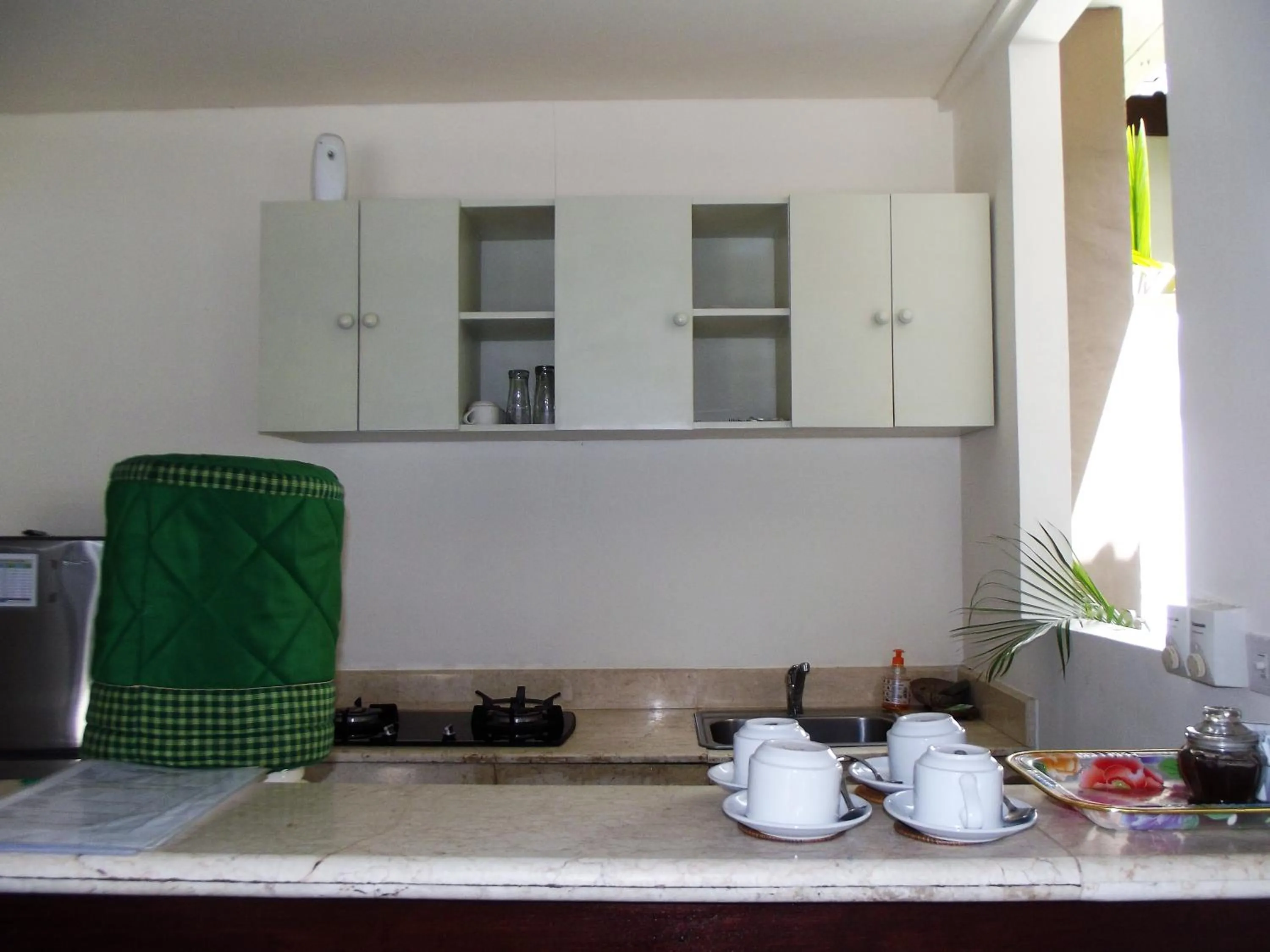 Communal kitchen in The Lakshmi Villas by The Beach House