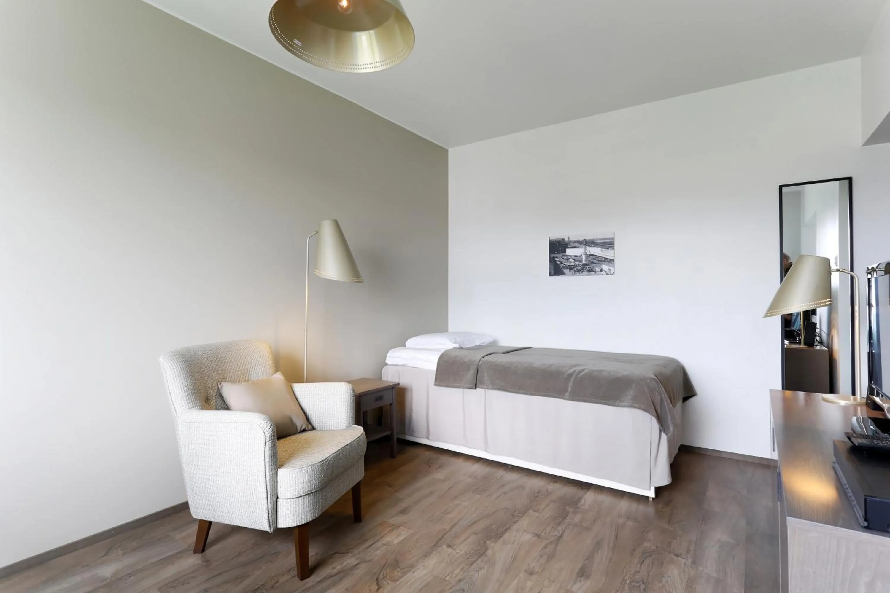 Bed in Forenom Serviced Apartments Helsinki Lapinlahdenkatu