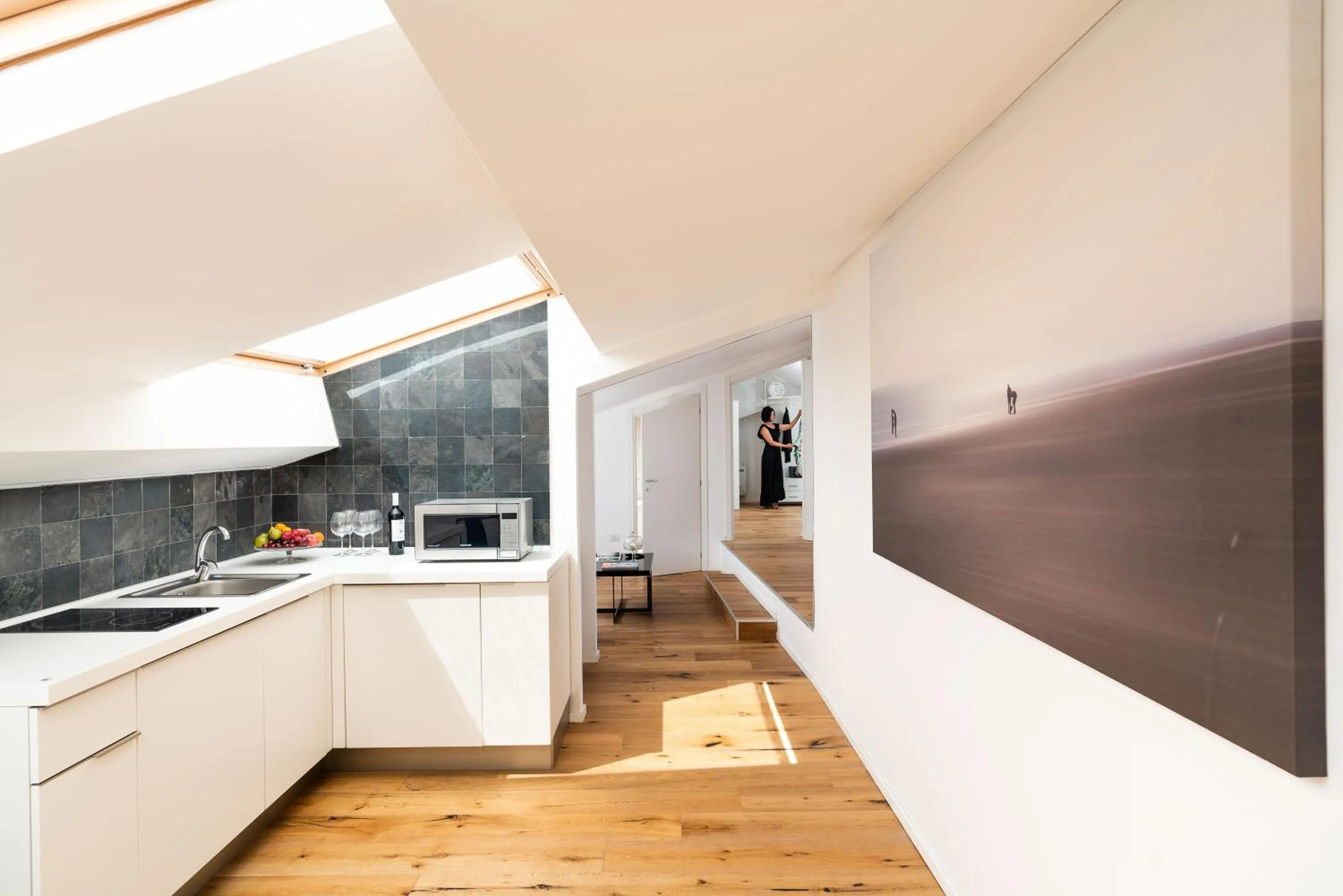 Kitchen or kitchenette in Re Dionisio Luxury Suites