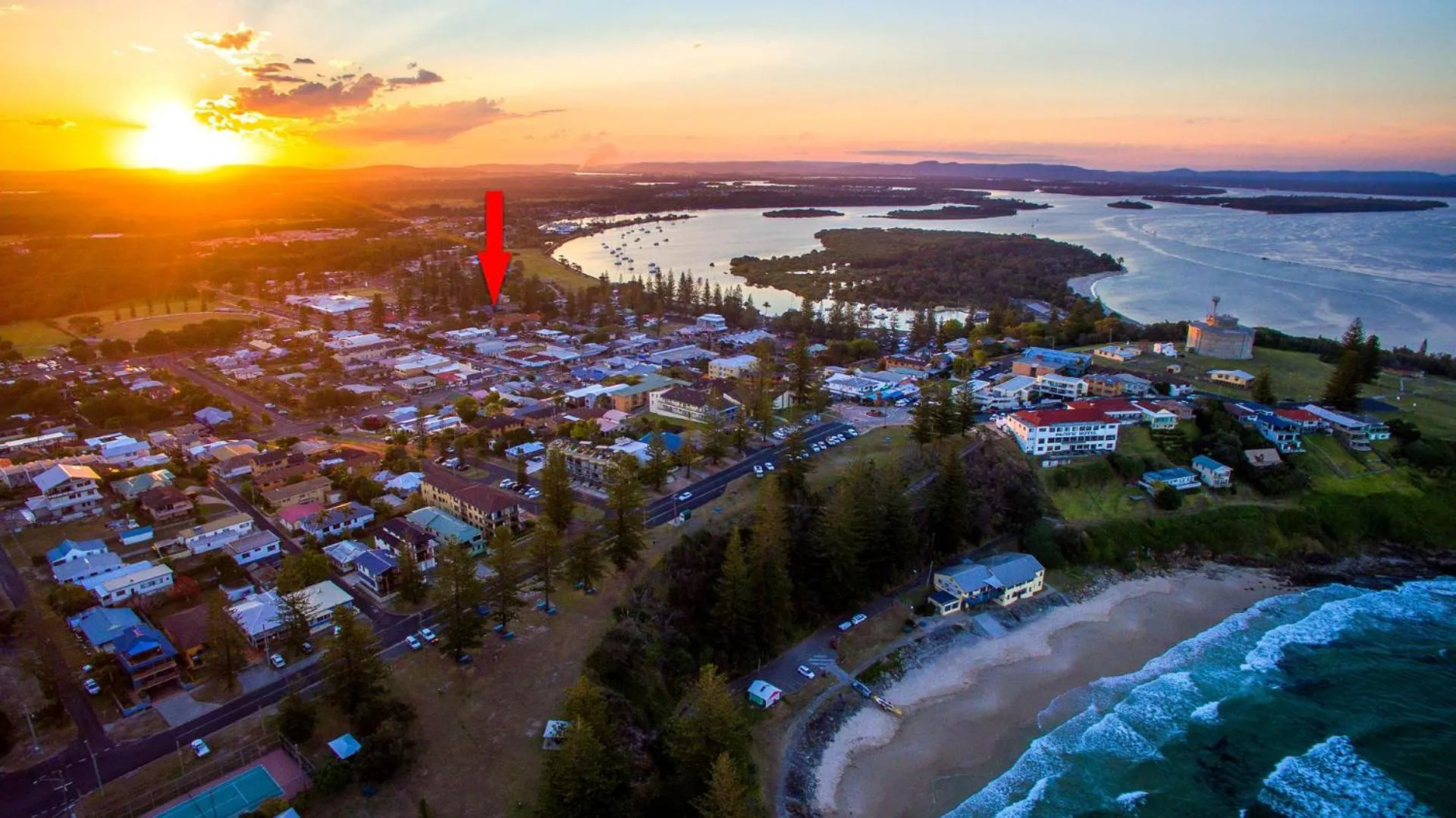 Bird's eye view in Adrift Apartments Yamba