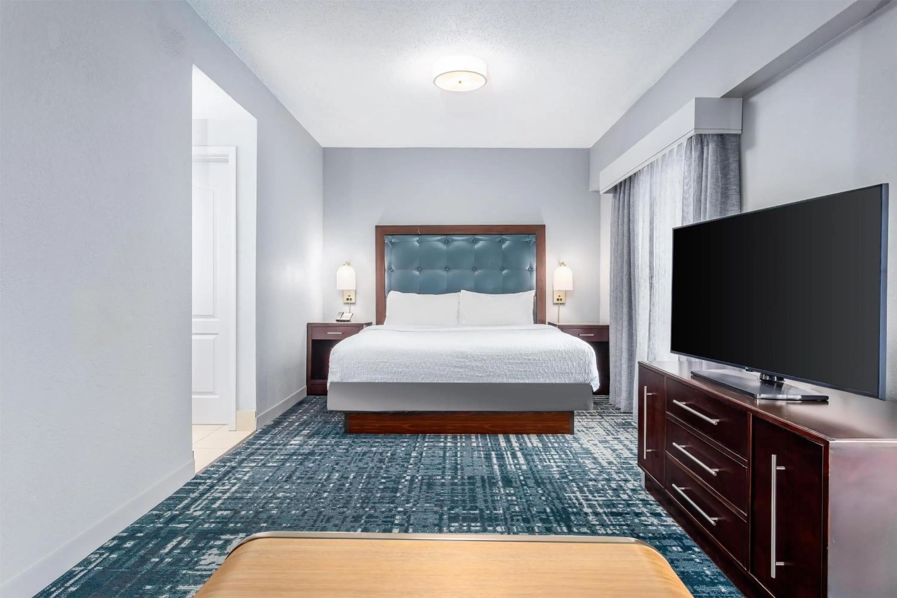 Bed in Homewood Suites by Hilton Lexington Fayette Mall