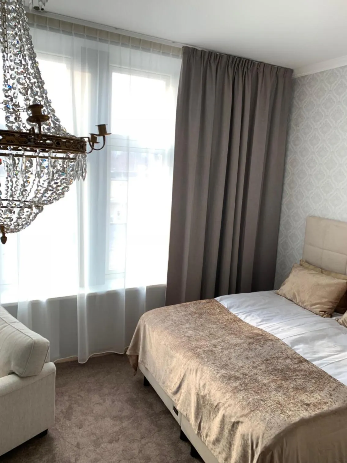 Photo of the whole room, Bed in Orsa Järnvägshotell