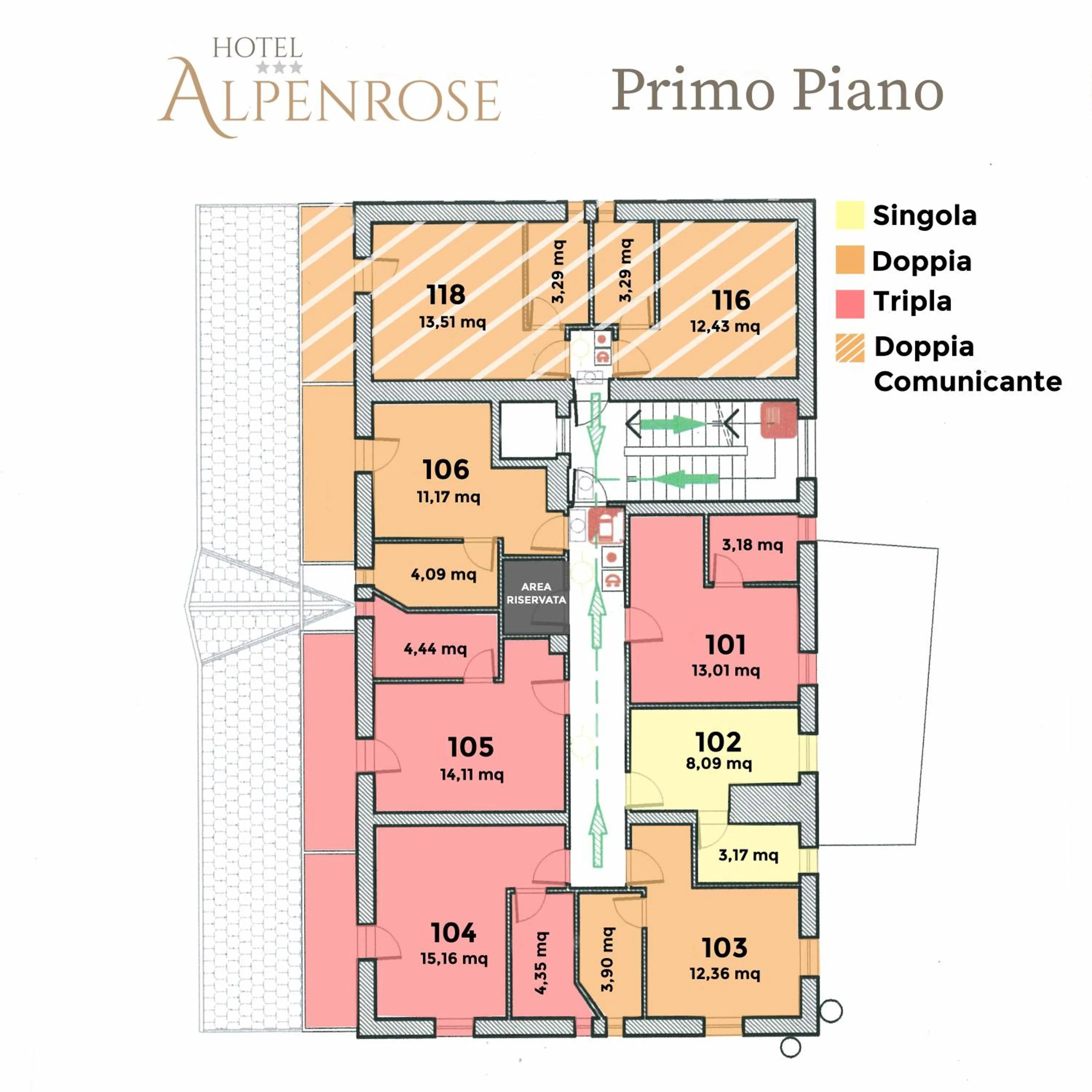 Facility for disabled guests in Albergo Alpenrose