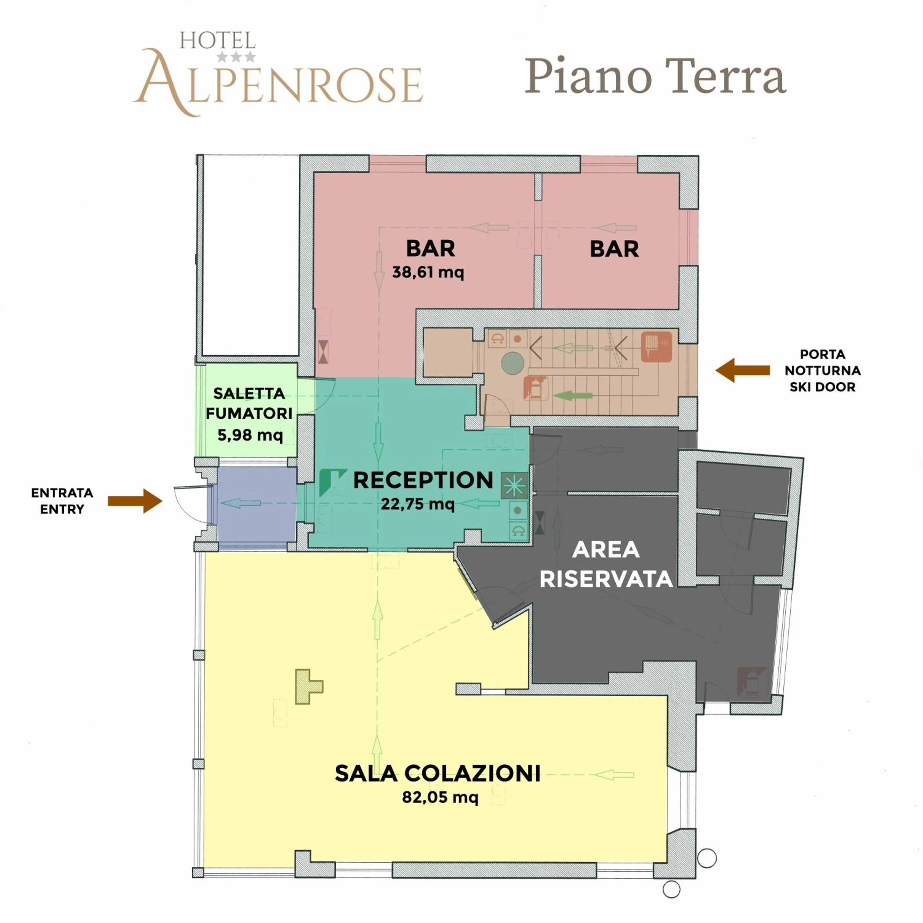 Floor plan in Albergo Alpenrose