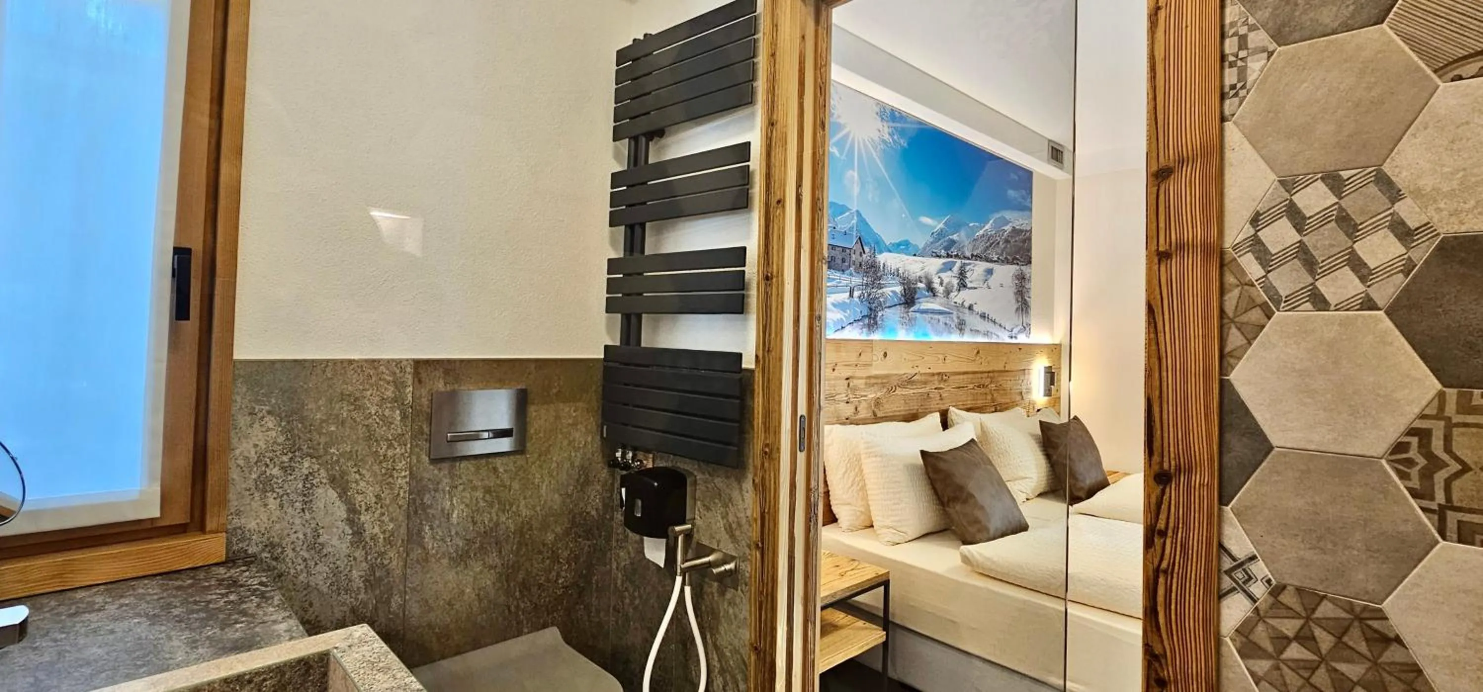 Bathroom in Albergo Alpenrose