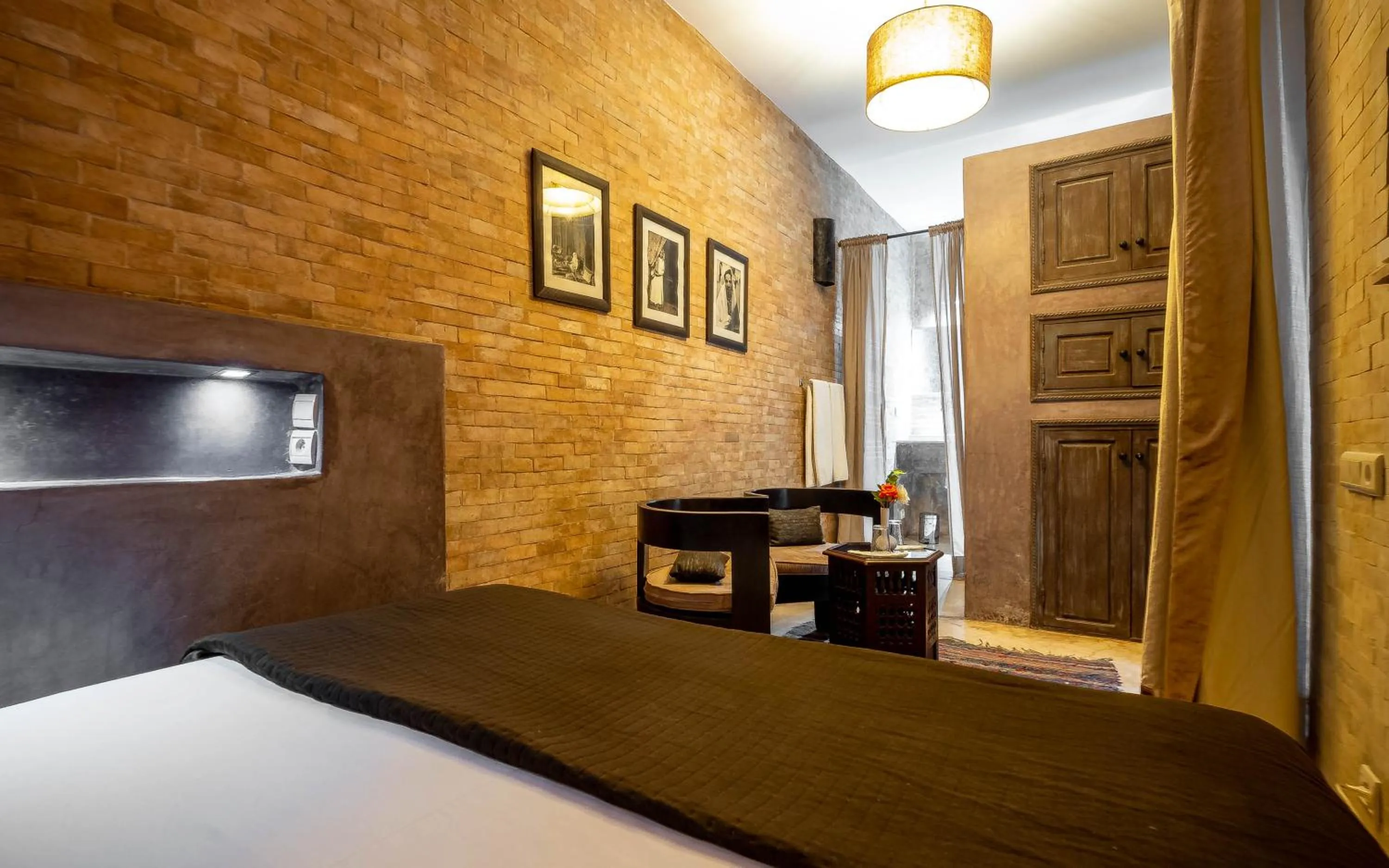 Bed in Riad Vanilla Sma & Spa