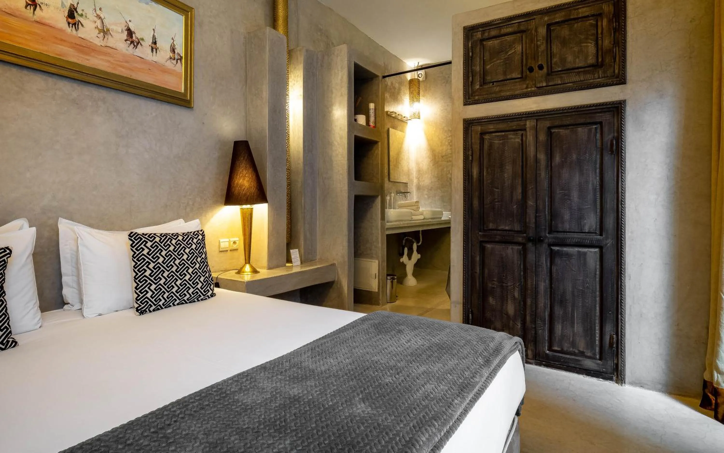 Bed in Riad Vanilla Sma & Spa